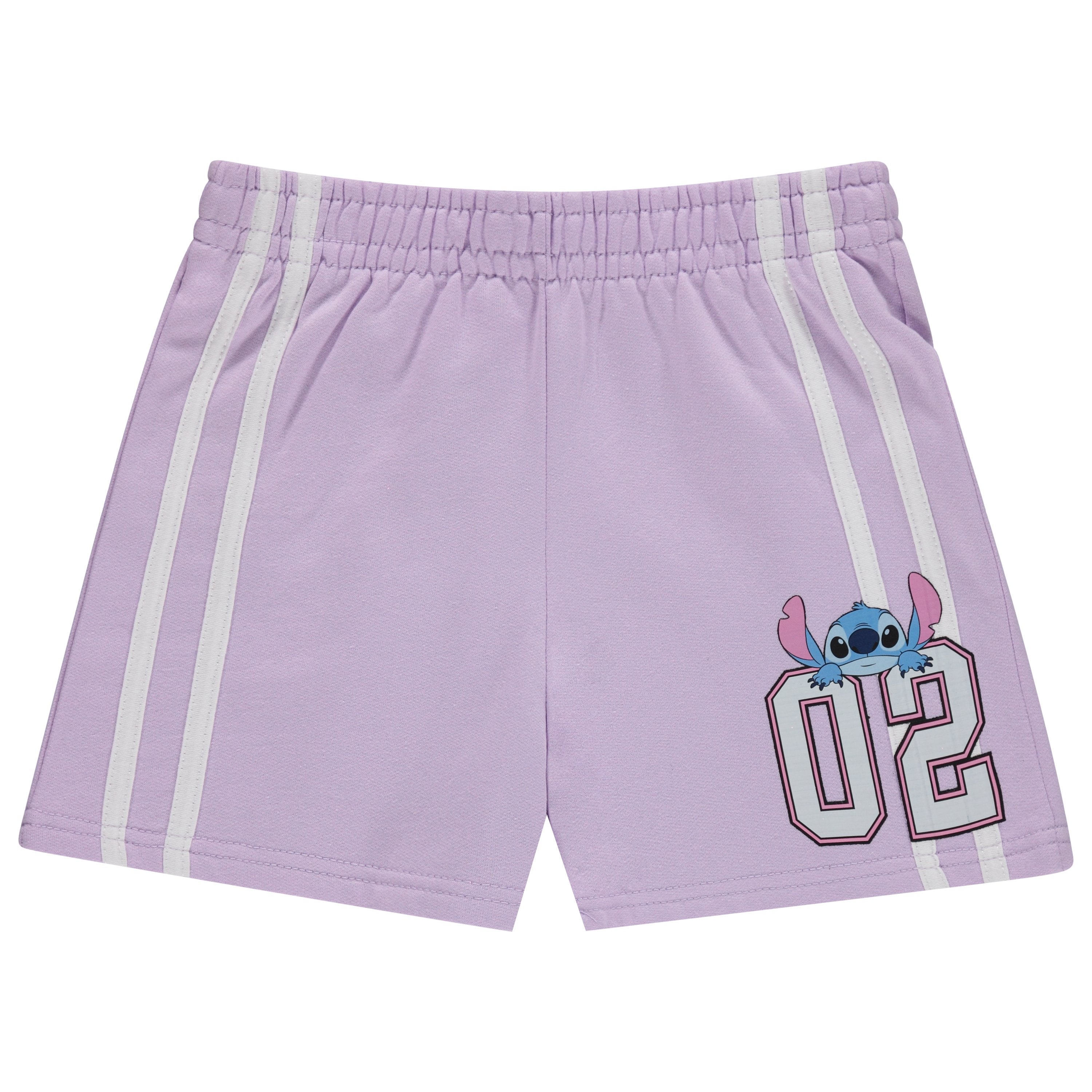 Disney Girls Lilo and Stitch Embroidered Soccer Jersey and Shorts Clothing Set- Little and Big Girls Sizes 4-16