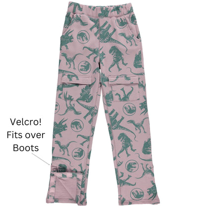 Jurassic Park Boys Adaptive T-Shirt & Cargo Sweatpants Set, Dinosaur Adventure Clothing Little and Big Boys Sizes