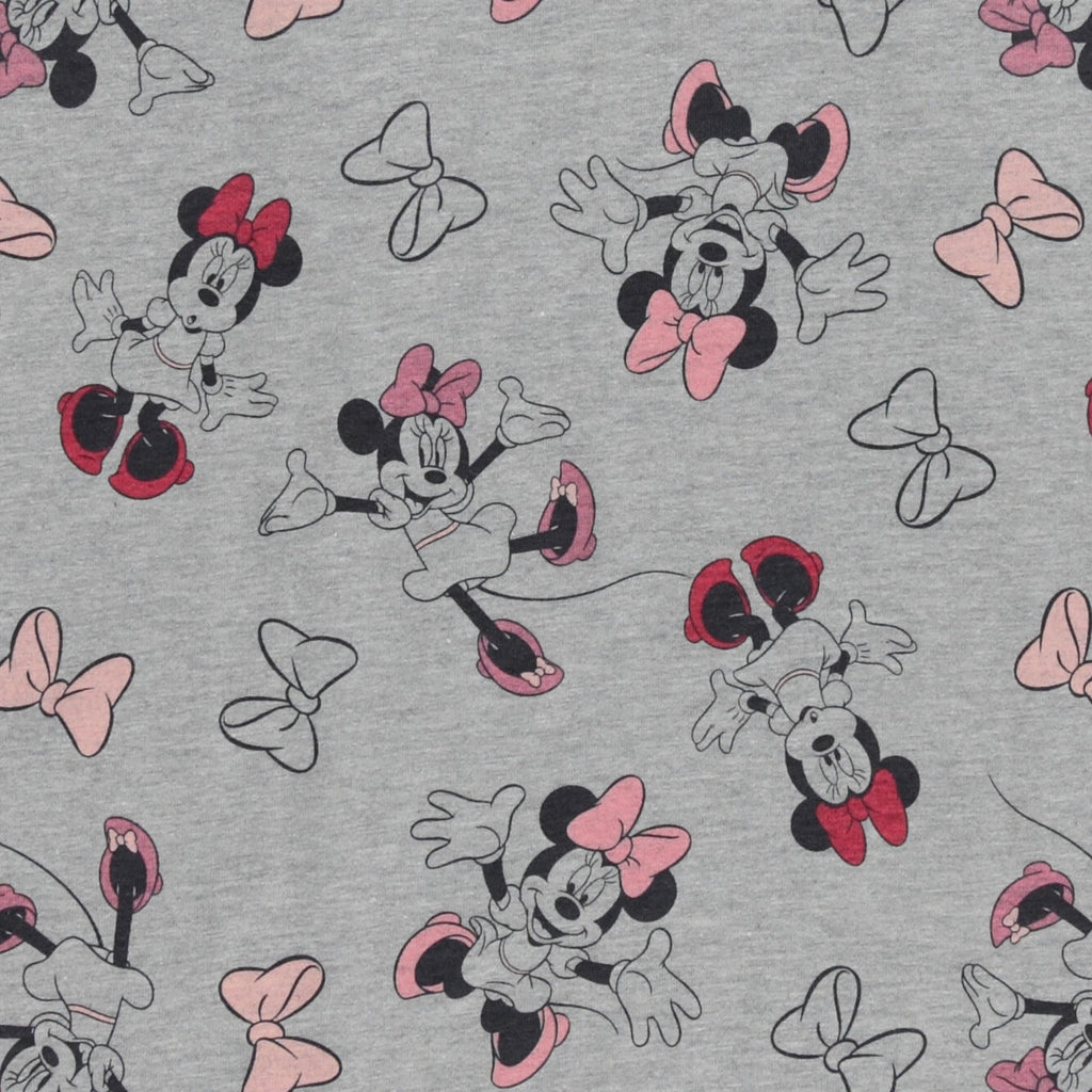 Disney Girls Minnie Mouse Adaptive T-Shirt Dress, Minnie Mouse Clothing Little and Big Girls Sizes Heather Grey