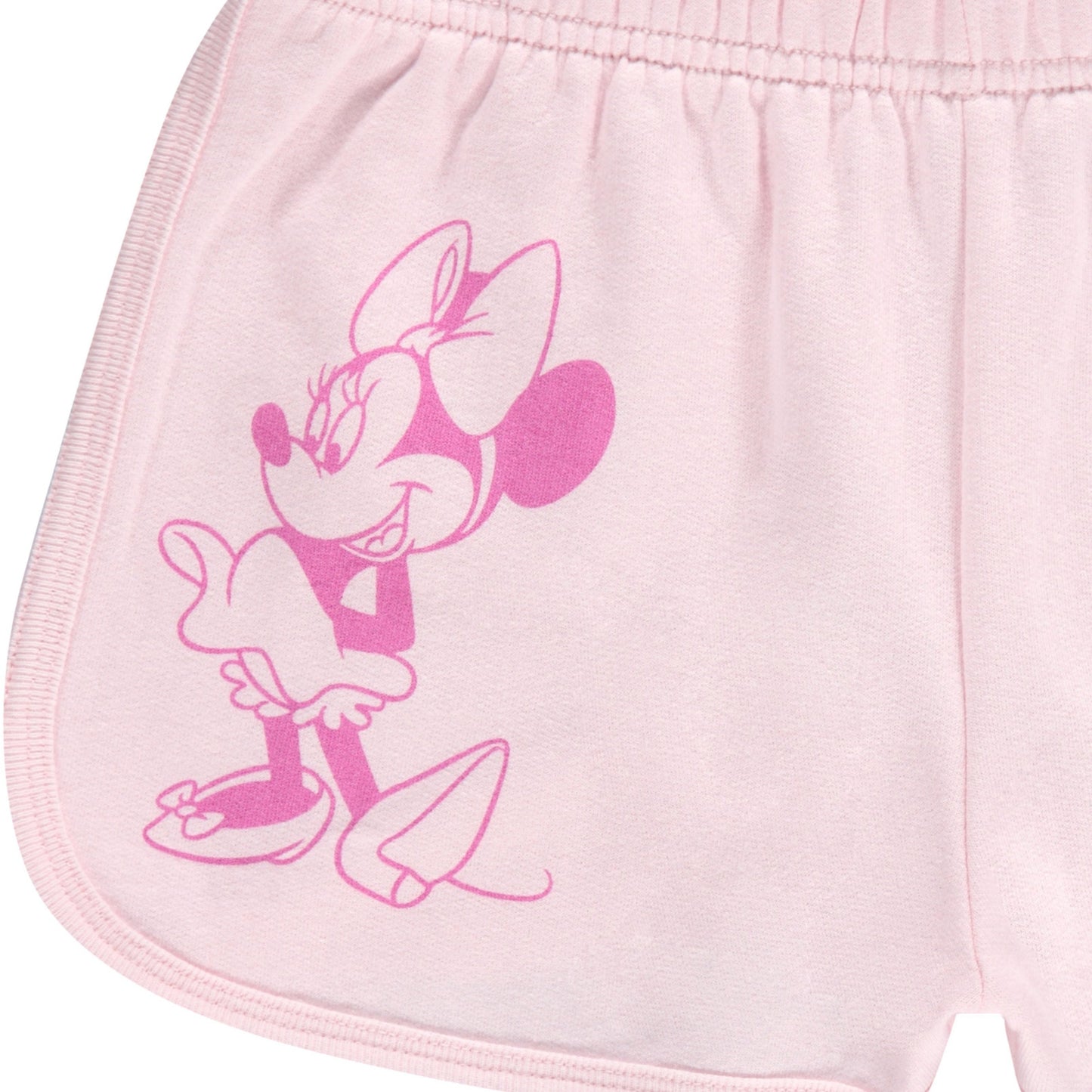 DISNEY Girls Minnie Mouse Crewneck Sweatshirt and Shorts Clothing Set- Little and Big Girl Sizes 4-16