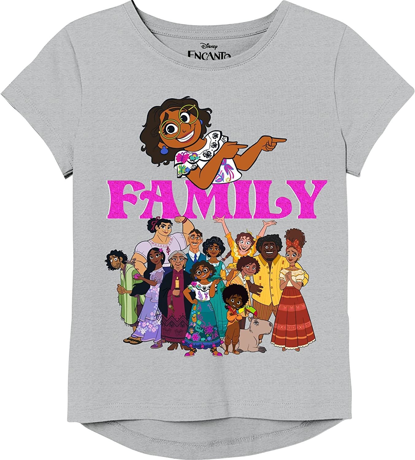 Disney Girls' Big Encanto Family Madrigal & House T-Shirt