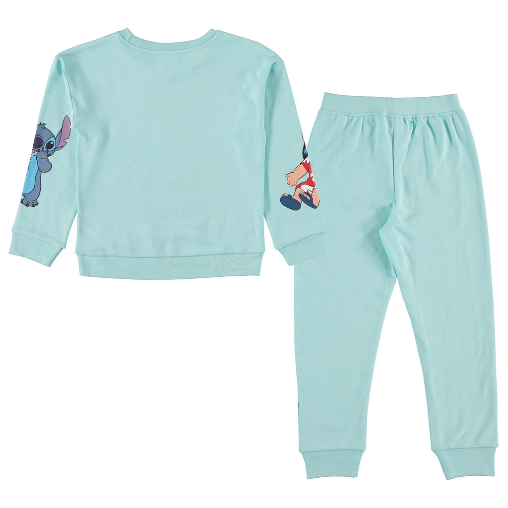 Disney Girls Lilo & Stitch Clothing Set - Stitch Sweatshirt Hoodie and Jogger - 2-Piece Outfit Set - Sizes 4-16