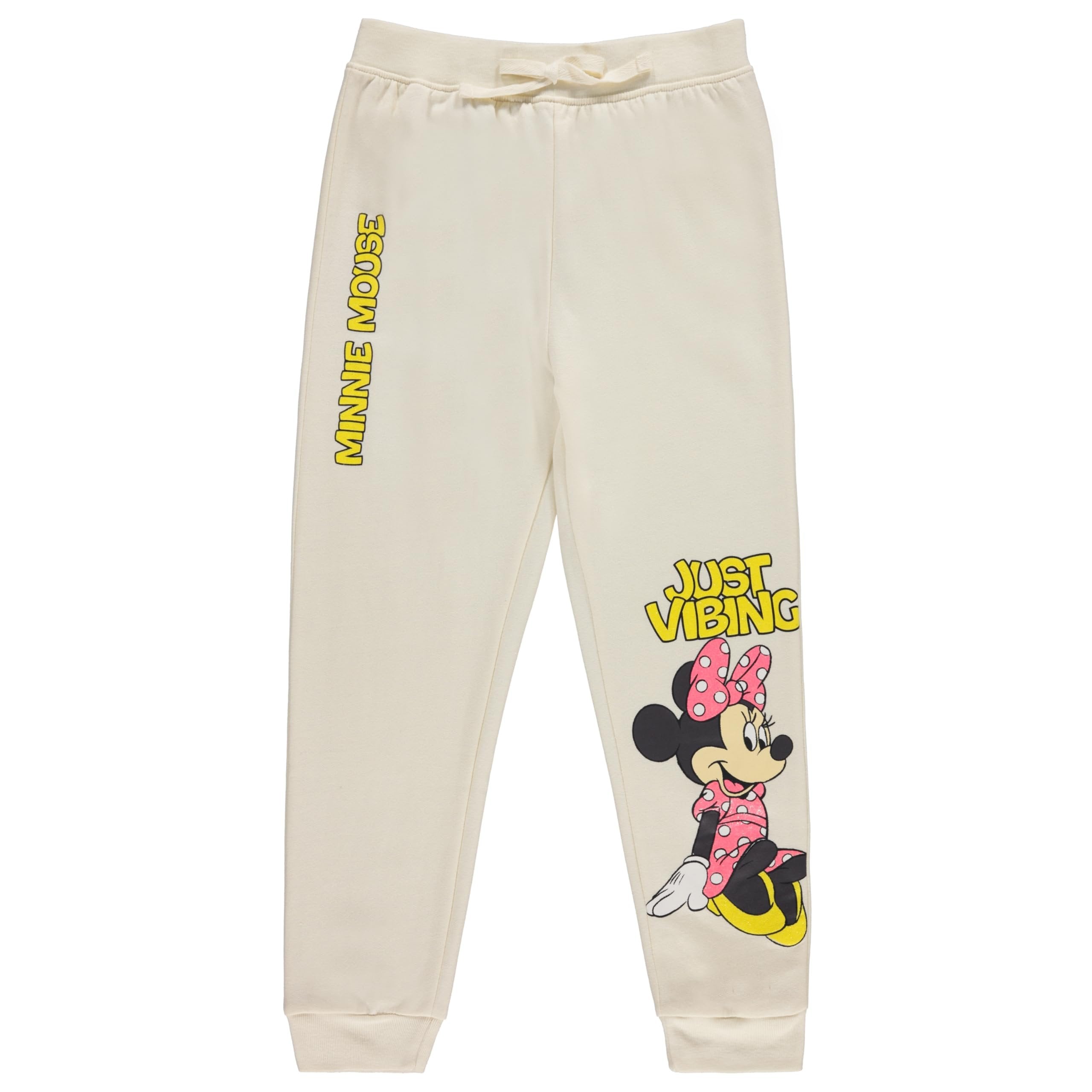 Disney Girls Lilo and Stitch Jogger Sweatpants with Minnie Mouse & Disney Princesses, Little and Big Girls Sizes 4-16