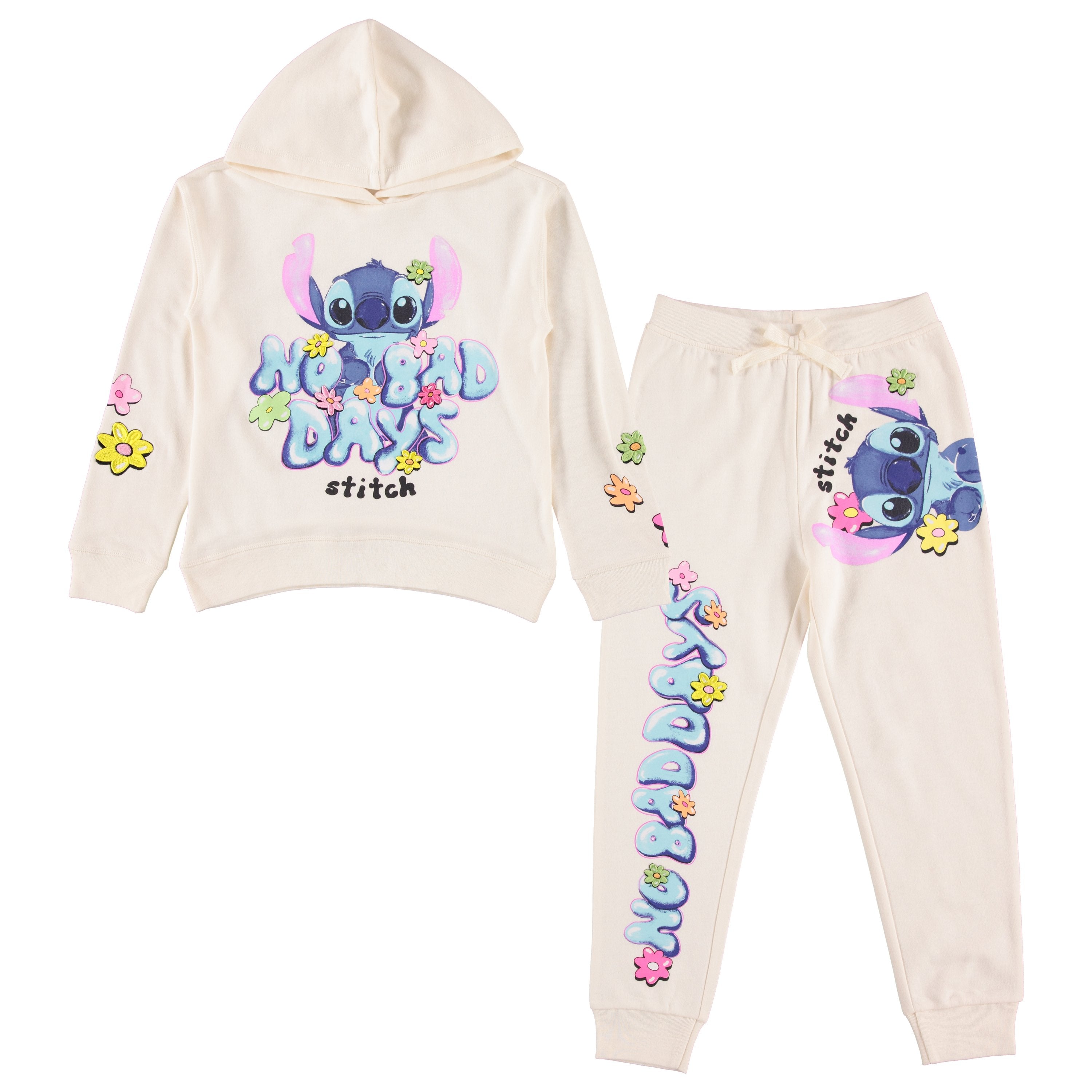 Disney Girls Lilo & Stitch Clothing Set - Stitch Sweatshirt Hoodie and Jogger - 2-Piece Outfit Set - Sizes 4-16