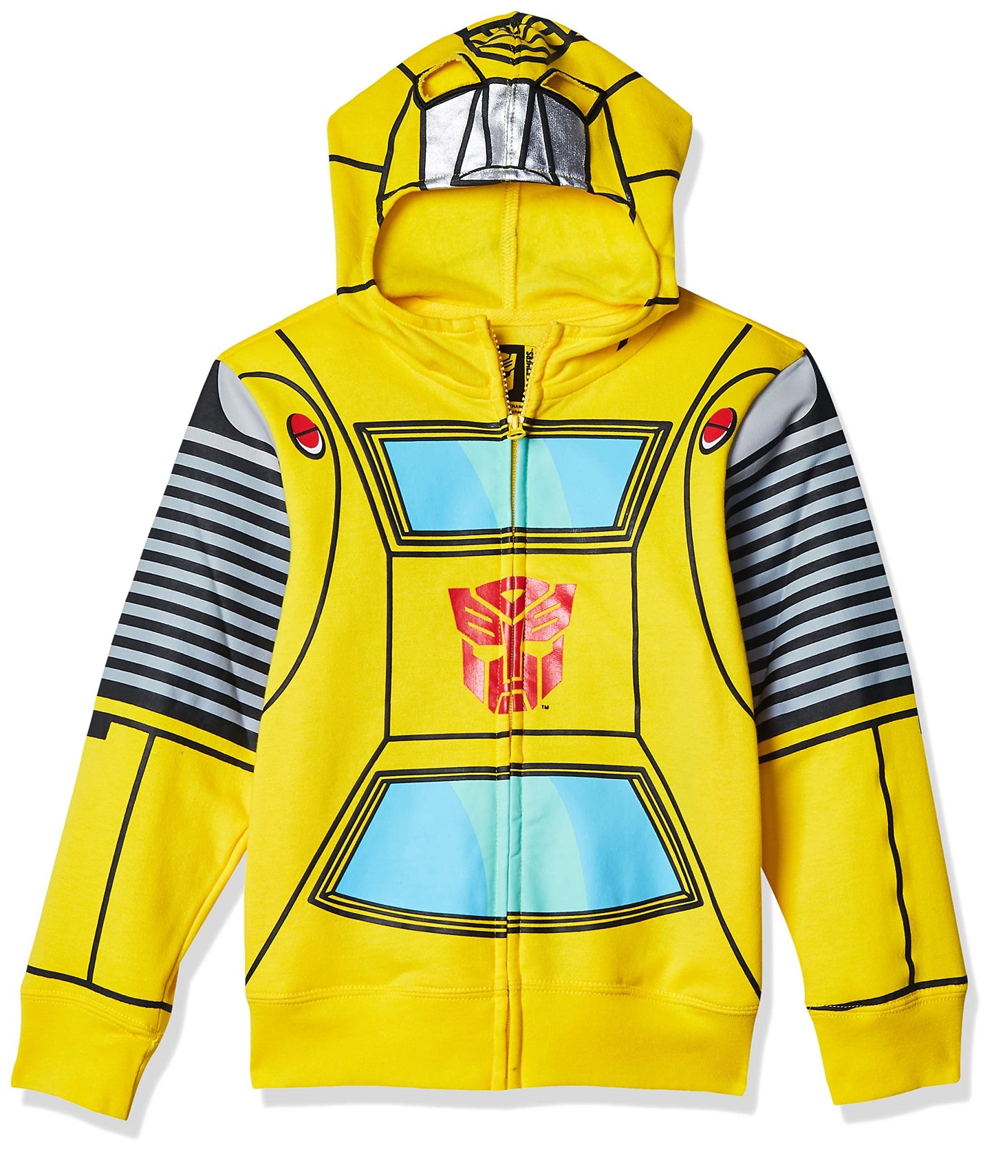 Transformers Boy's 2-7 Tranformers Bumblebee Costume Hoodie, Yellow, 3T