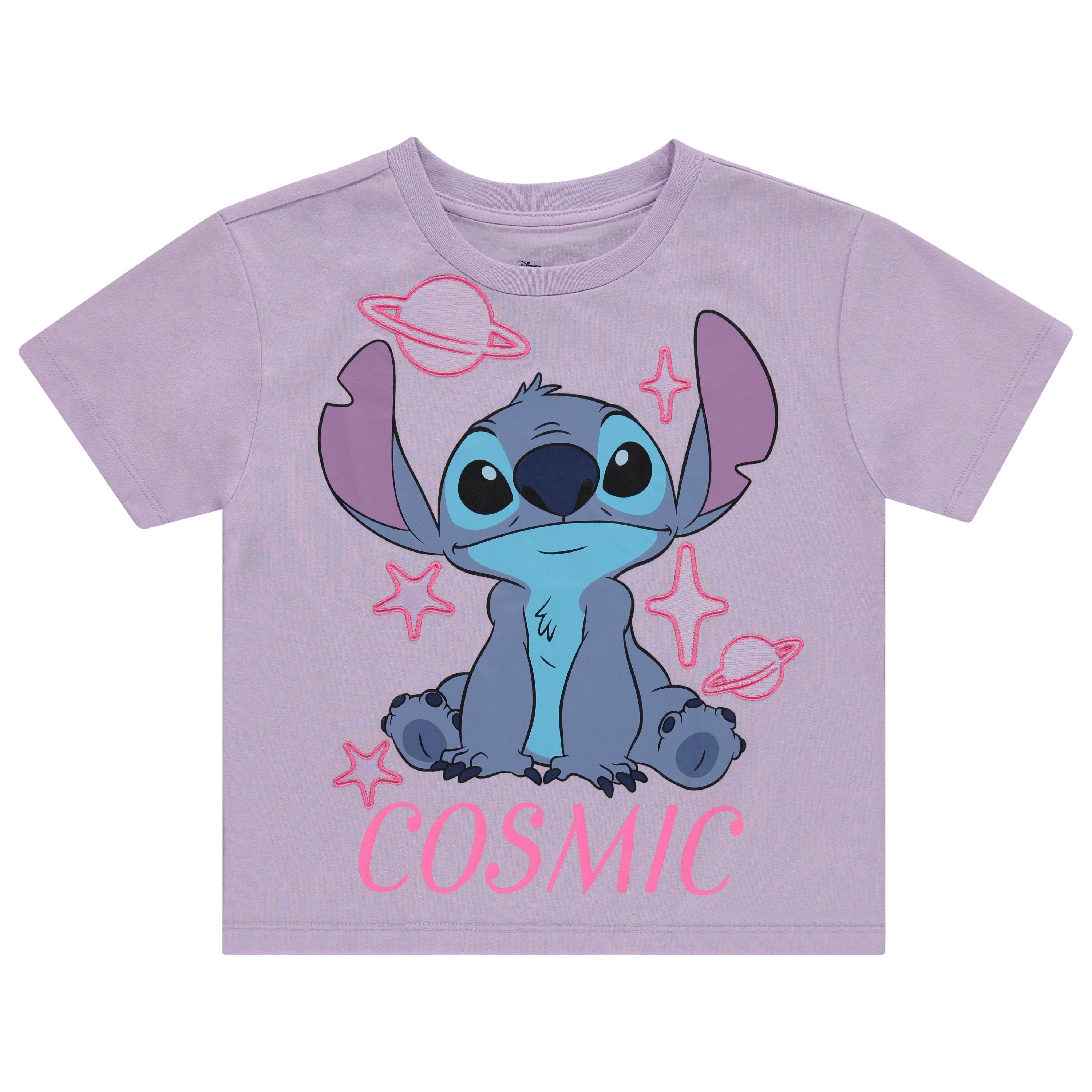 Disney Lilo and Stitch Girls Short Sleeve T-Shirt- Stitch Girls Tee Sizes 4-16