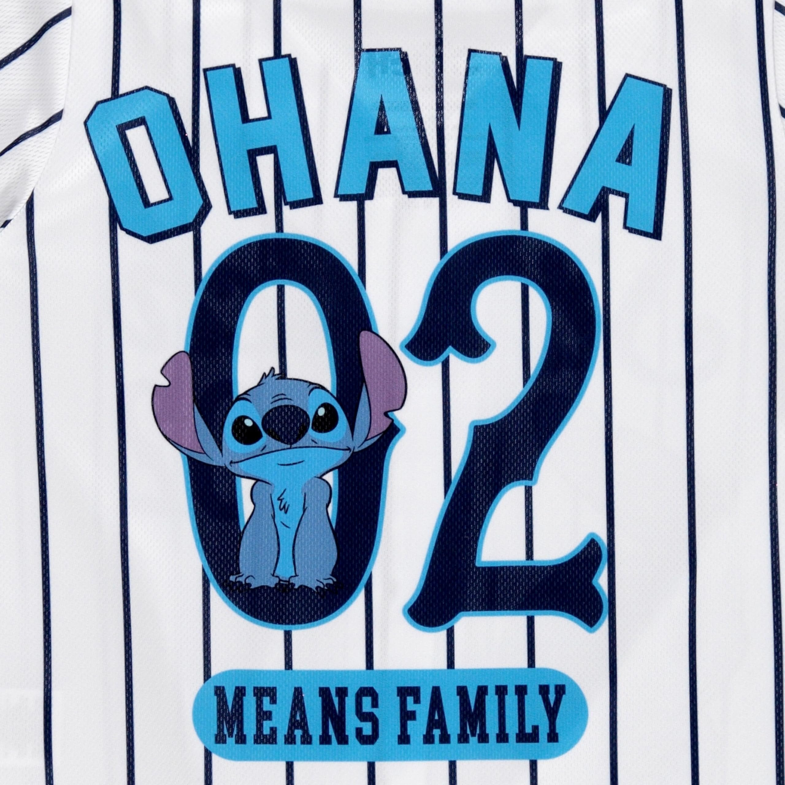 Disney Girls Baseball Jersey T-Shirt with Lilo & Stitch and Mickey Mouse- Girls Sizes 4-16 Hot Pink