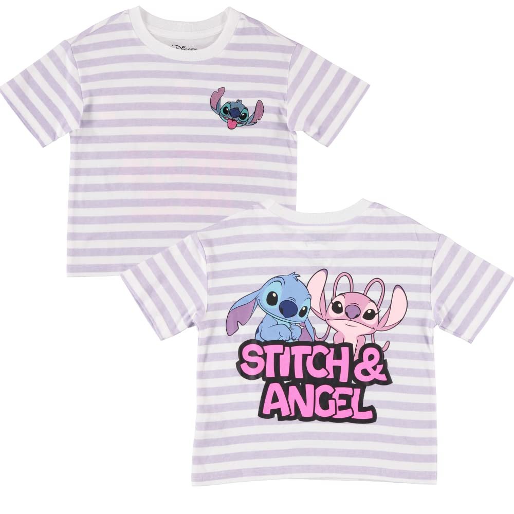 Disney Lilo and Stitch Girls Short Sleeve T-Shirt- Stitch Girls Tee Sizes 4-16