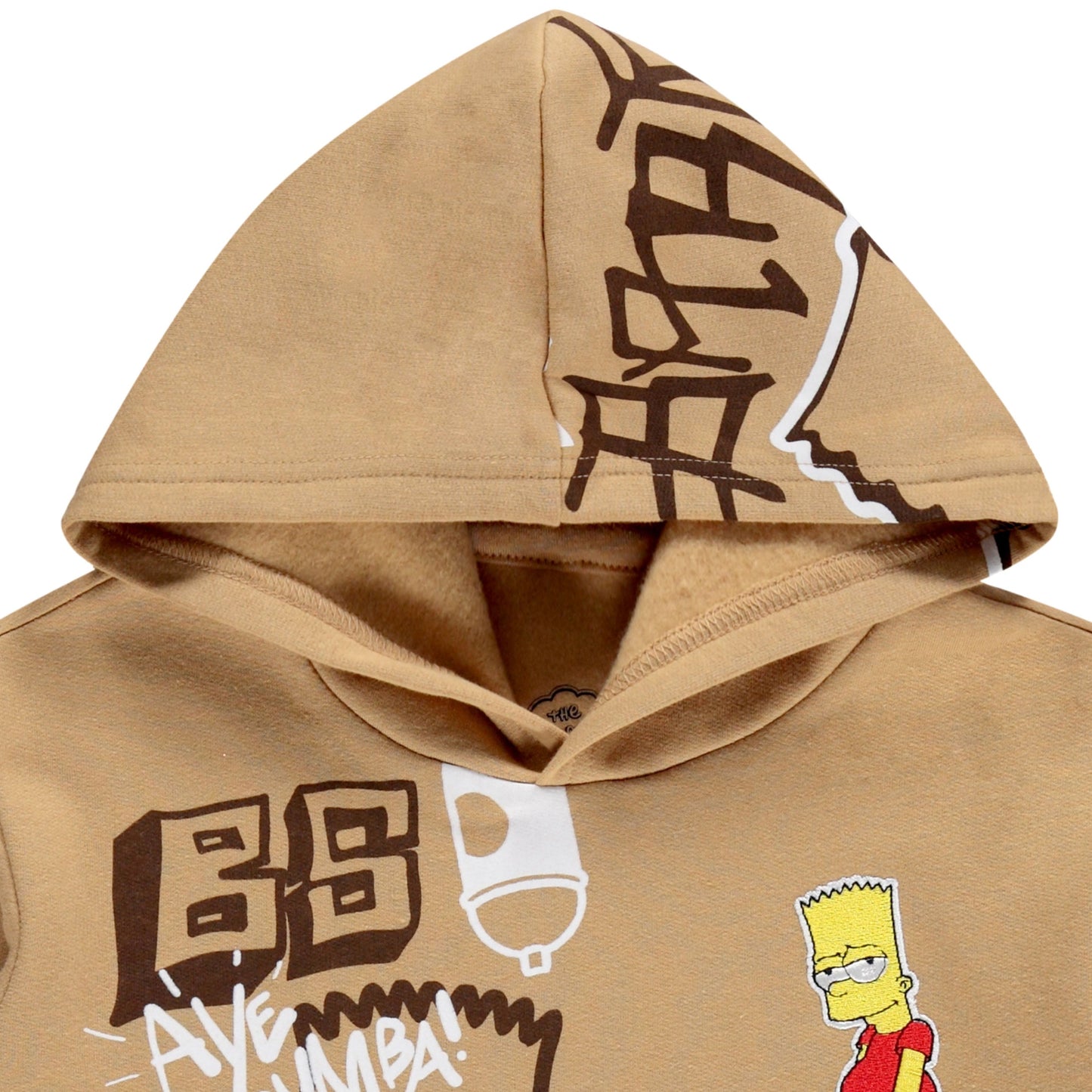 Boys Bart Simpson Hoodie and Shorts Clothing Set- Little and Big Boys Sizes 4-20