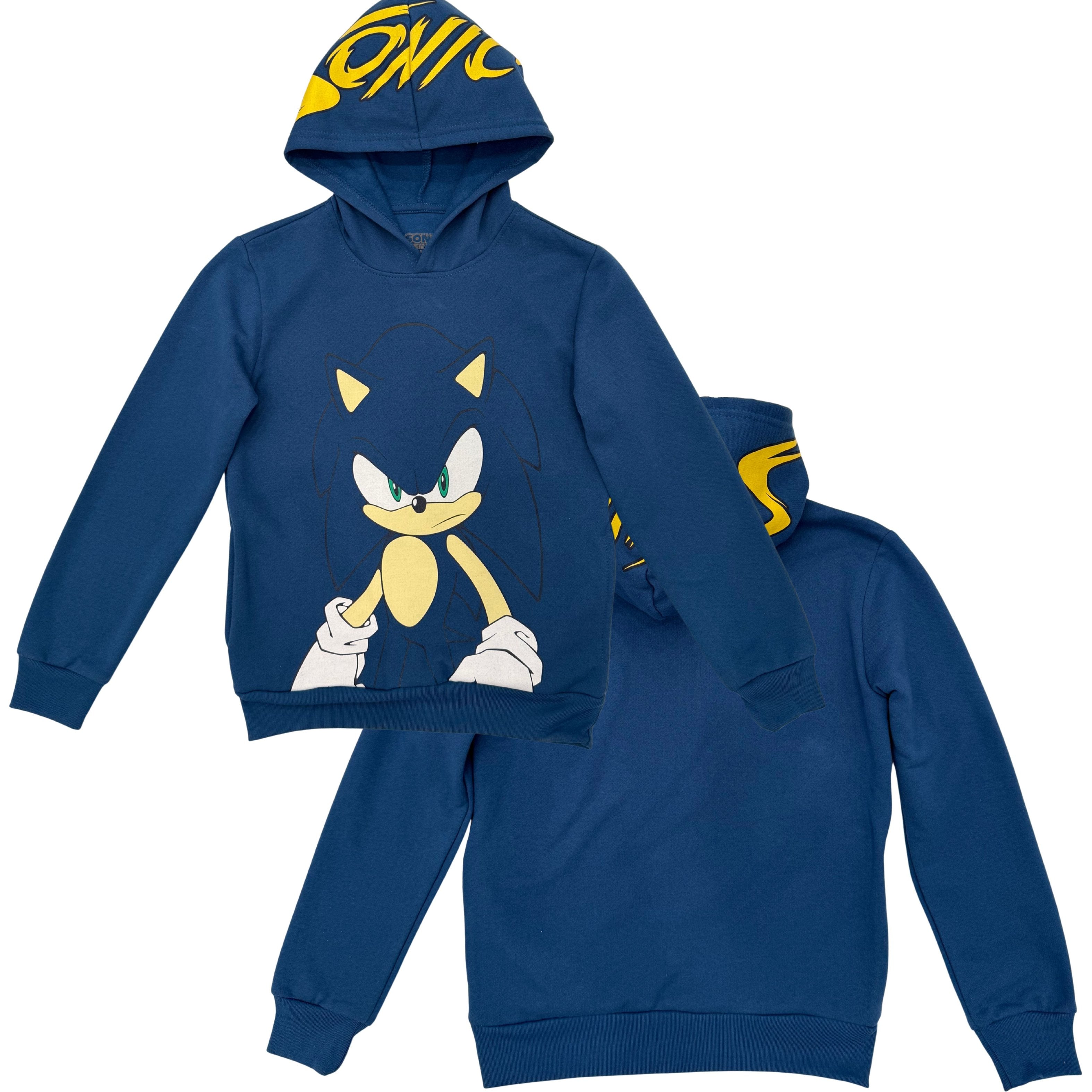 Boys Sonic The Hedgehog Pullover Hoodie- Sonic, Tails, Shadow and Knuckles Sizes 4-7