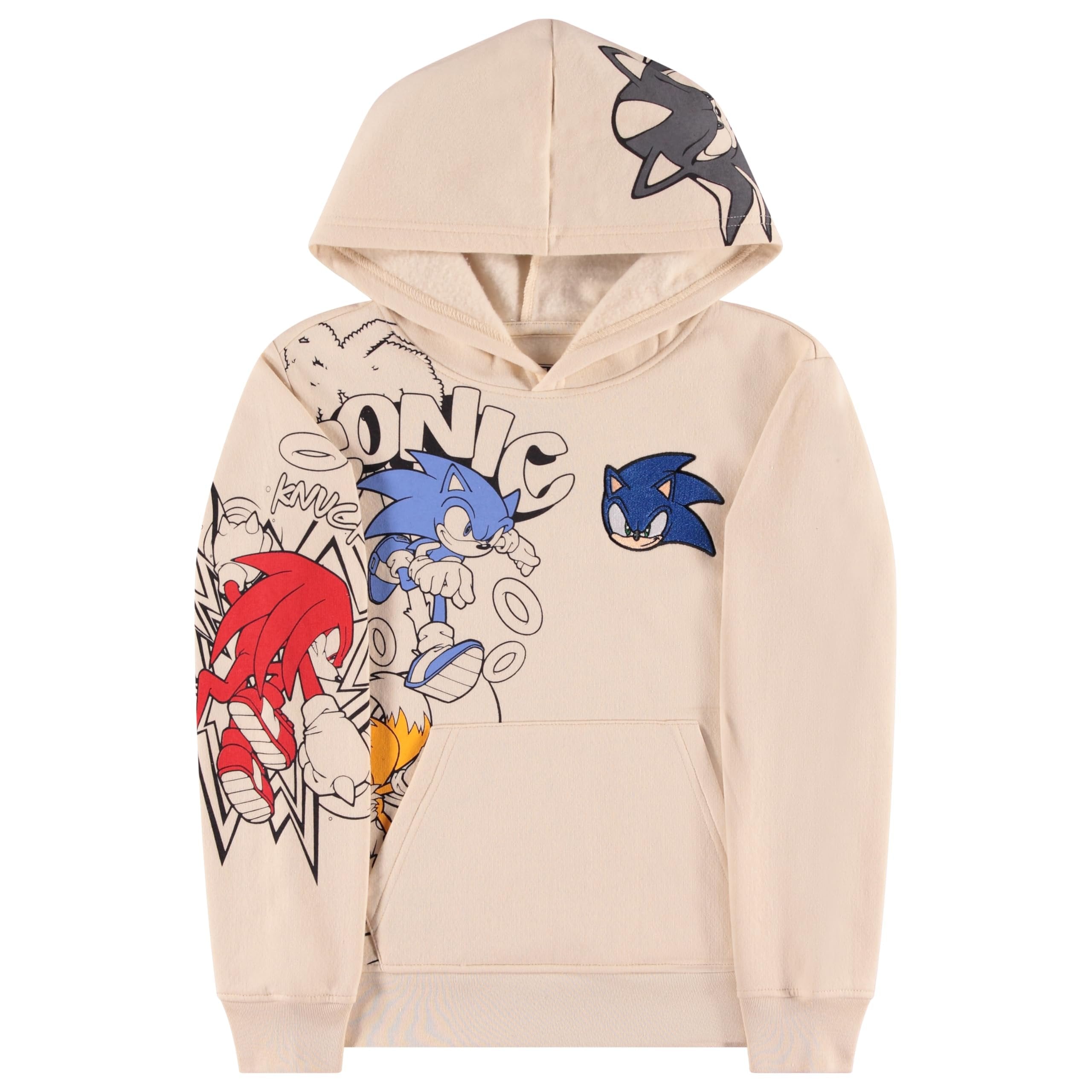 Sonic The Hedgehog Boys Graphic Hoodie and Jogger Pants 2-Piece Outfit Set- Sizes 4-20