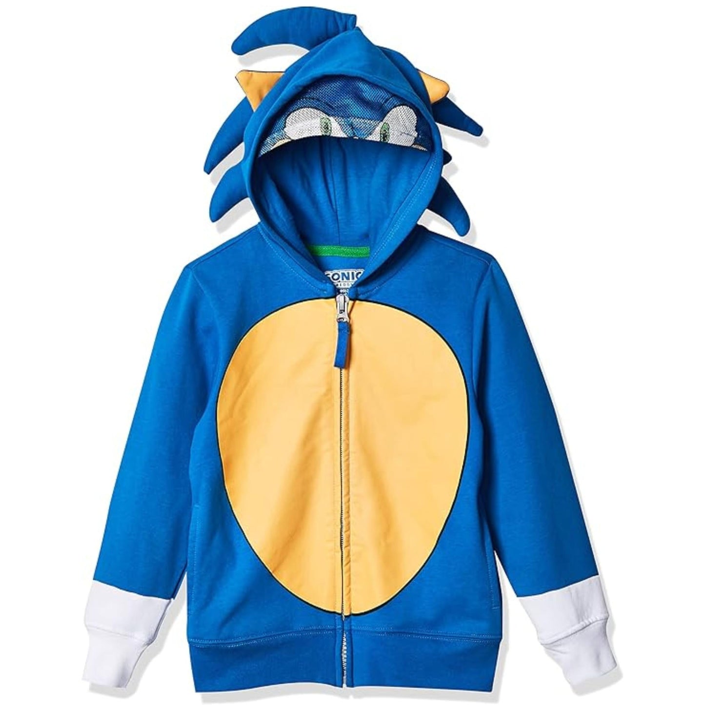 Boys Sonic The Hedgehog Shadow,Tails and Knuckles Cosplay Zip Up Fleece Hoodie-Boys 4-20