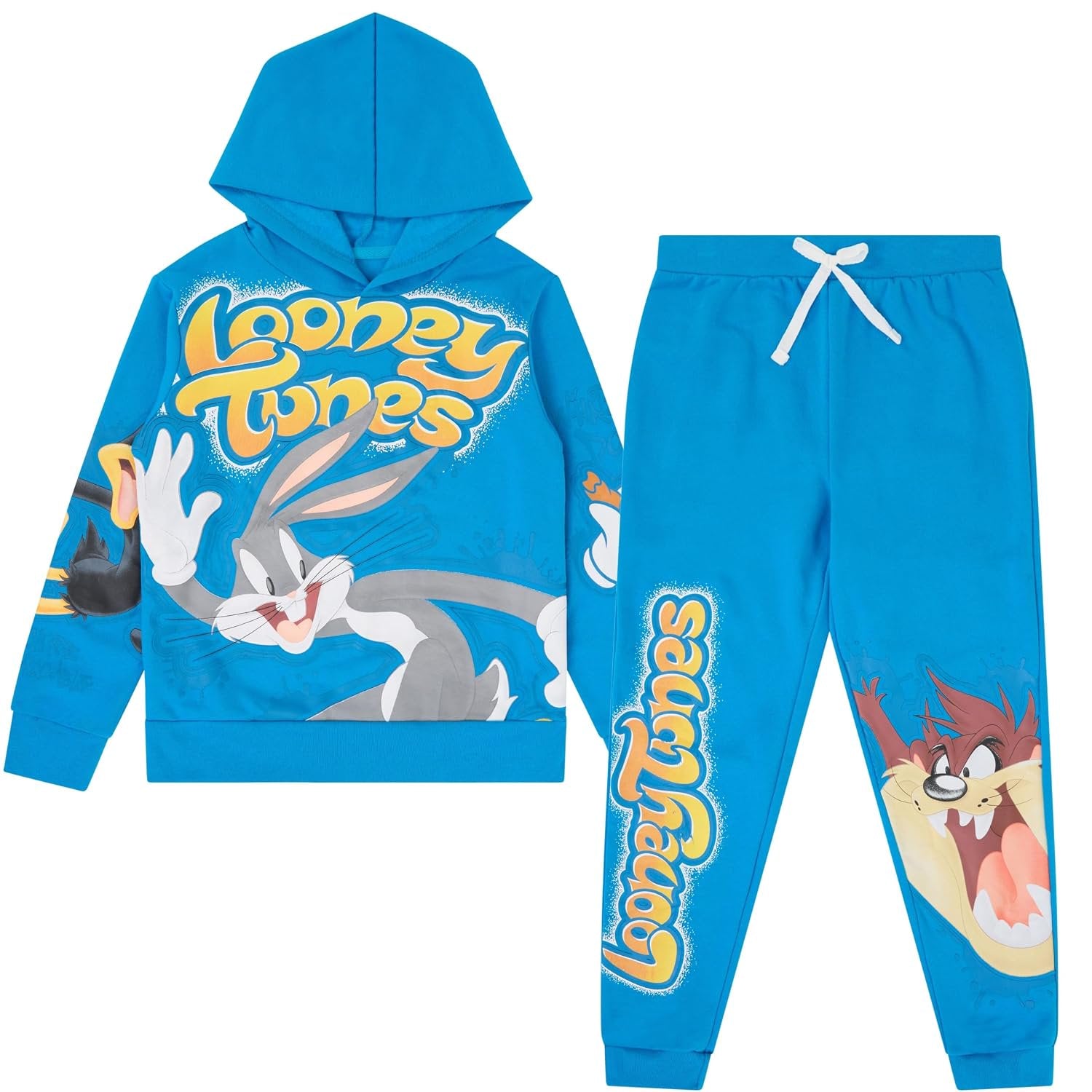 LOONEY TUNES Boys Hoodie and Jogger Pants 2-Piece Outfit Set- Boys Sizes 4-16