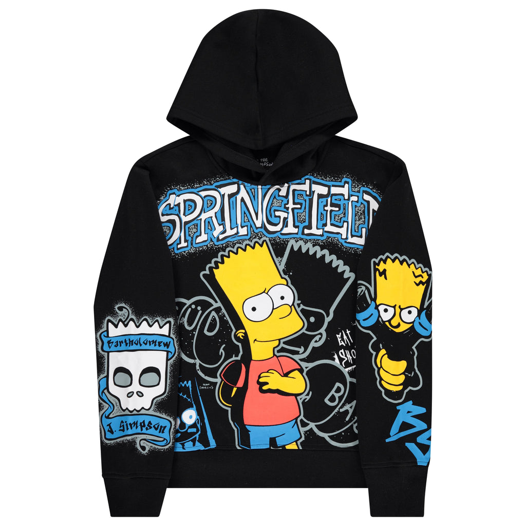 Boys Bart Simpson Hoodie and Jogger Sweatpants Clothing Set- Little and Big Boys Sizes 4-20
