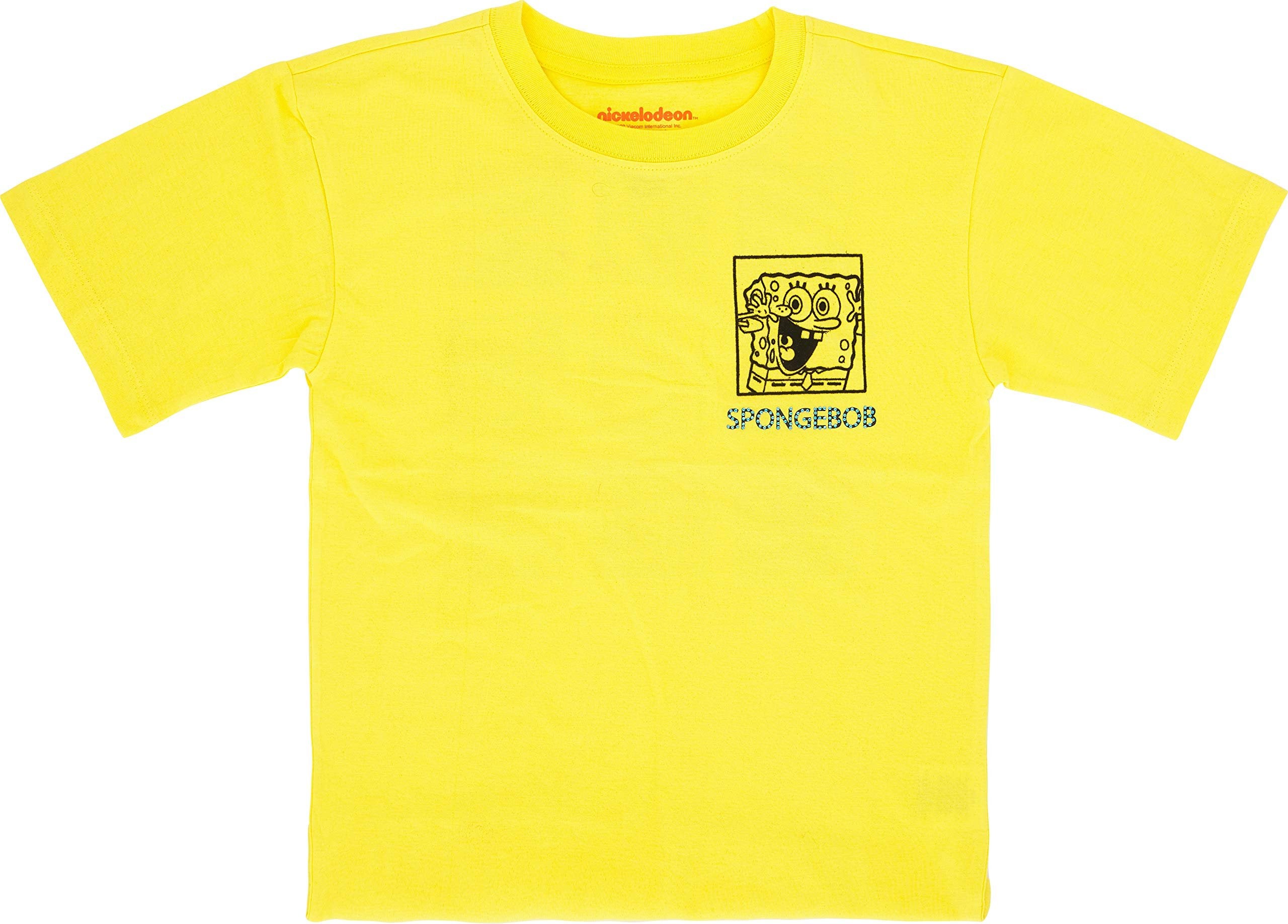 SpongeBob SquarePants Girls Biker Shorts and Oversized Cozy T-Shirt- 2- Piece Set