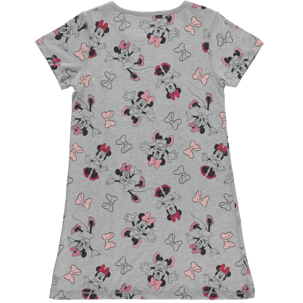 Disney Girls Minnie Mouse Adaptive T-Shirt Dress, Minnie Mouse Clothing Little and Big Girls Sizes Heather Grey