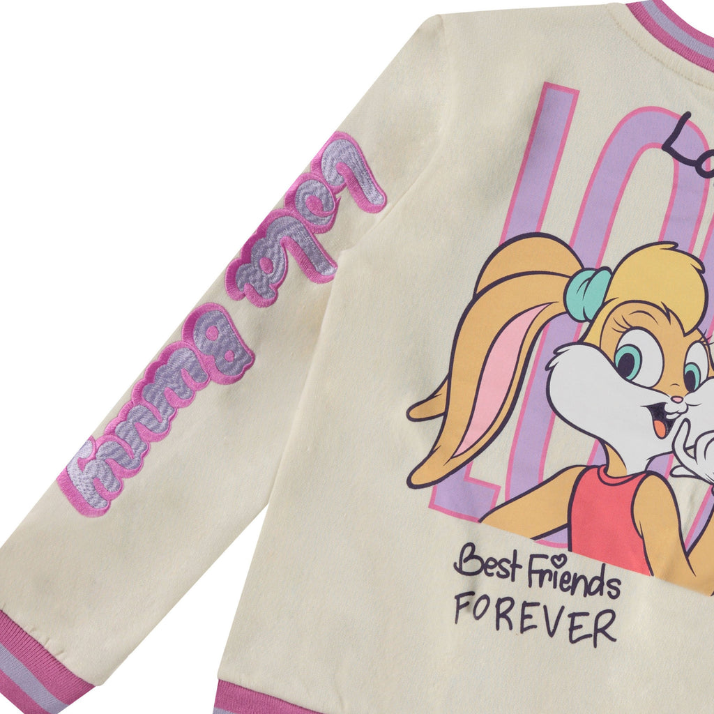 Looney Tunes Lola Bunny Varsity Bomber Jacket - Little and Big Girl Sizes 4-16