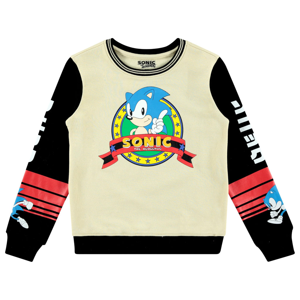 Boys Sonic The Hedgehog Sweatshirt and Shorts Clothing Set- Little and Big Boys Sizes 4-20