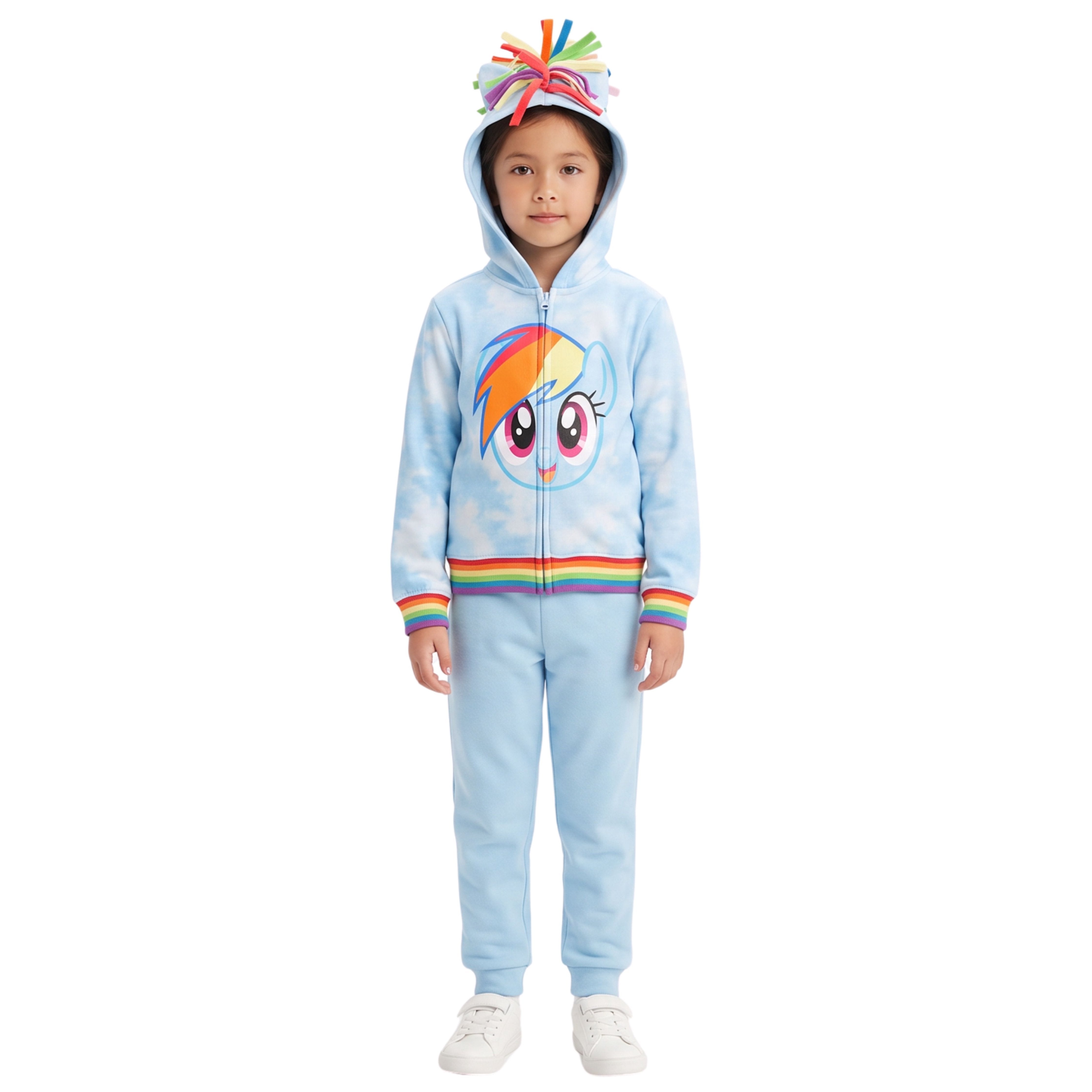 My Little Pony Magical Rainbow Dash Cosplay Hoodie for Girls - Super Soft & Fun for Playtime and Parties!