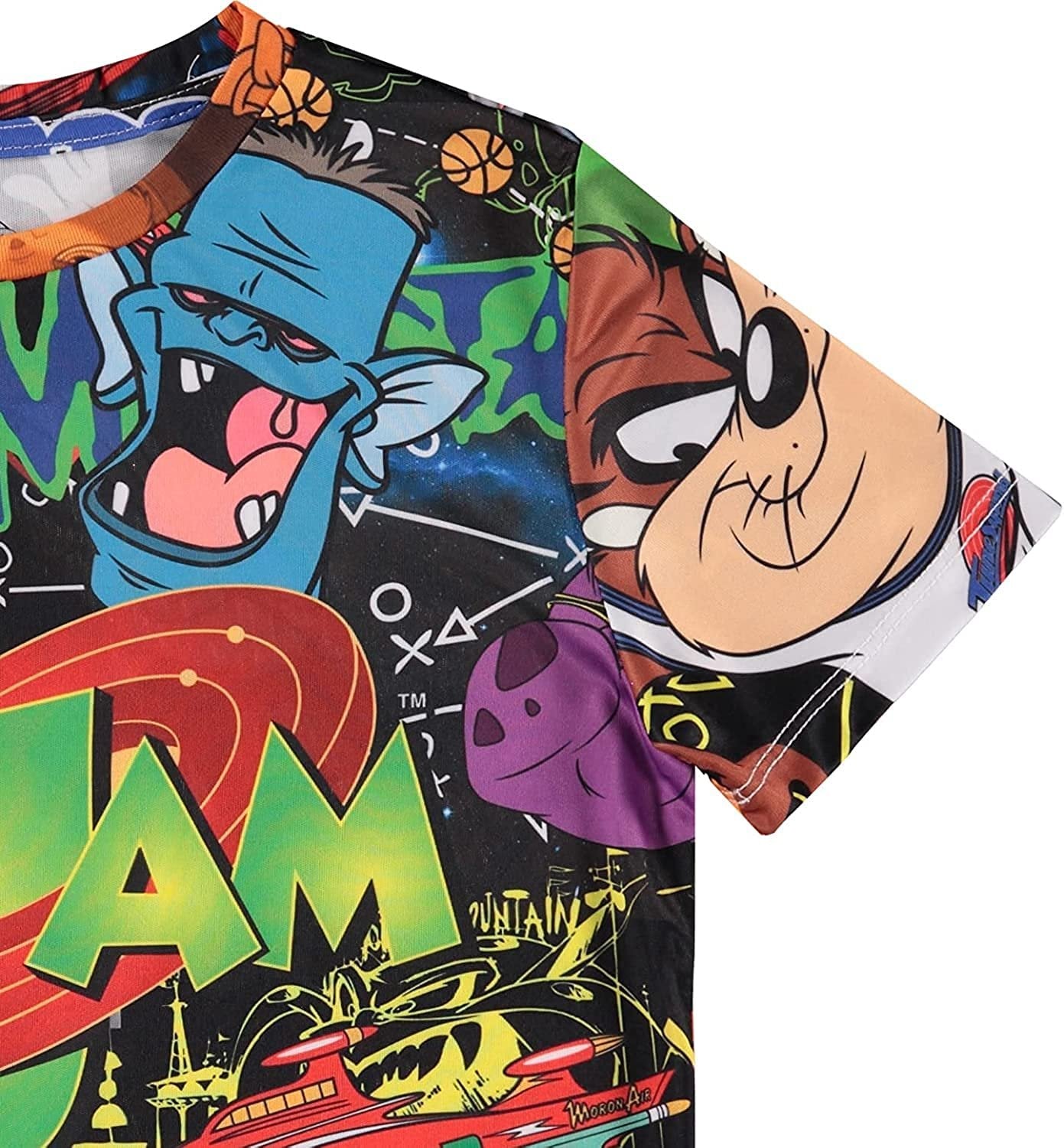 Space Jam A New Legacy Boys Short Sleeve T-Shirt- Looney Tunes Tune Squad Bugs Bunny Group T-Shirt