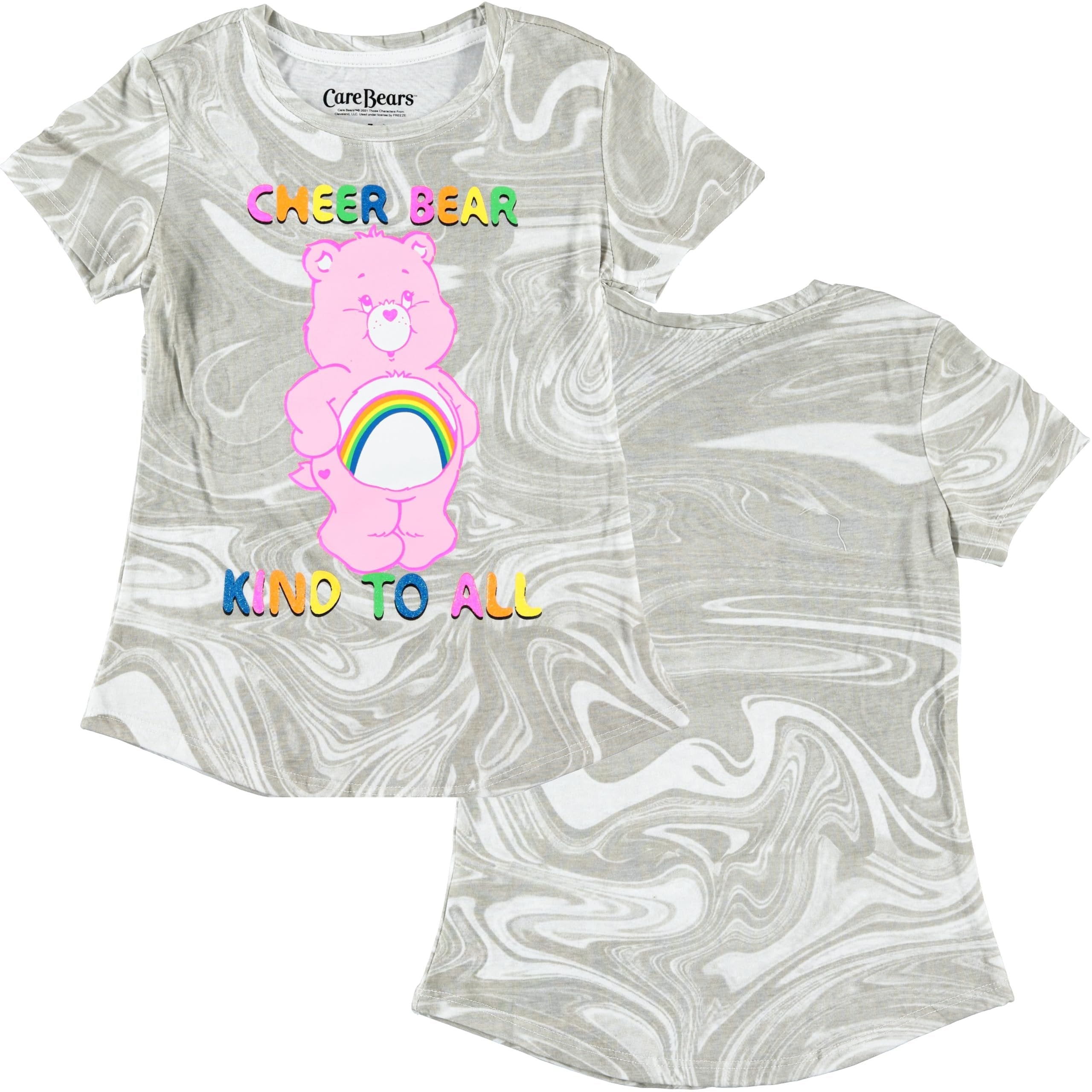 Care Bears Girls Short Sleeve Crewneck T-Shirt- Sizes 4-16