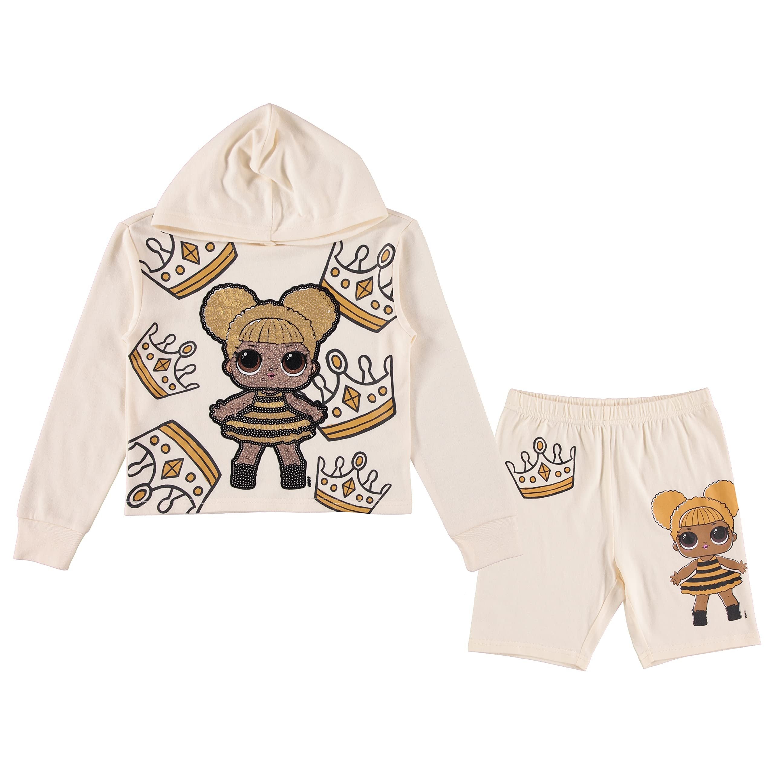 L.O.L. Surprise! Skimmer Hoodie and Biker Shorts- Sizes 4-16