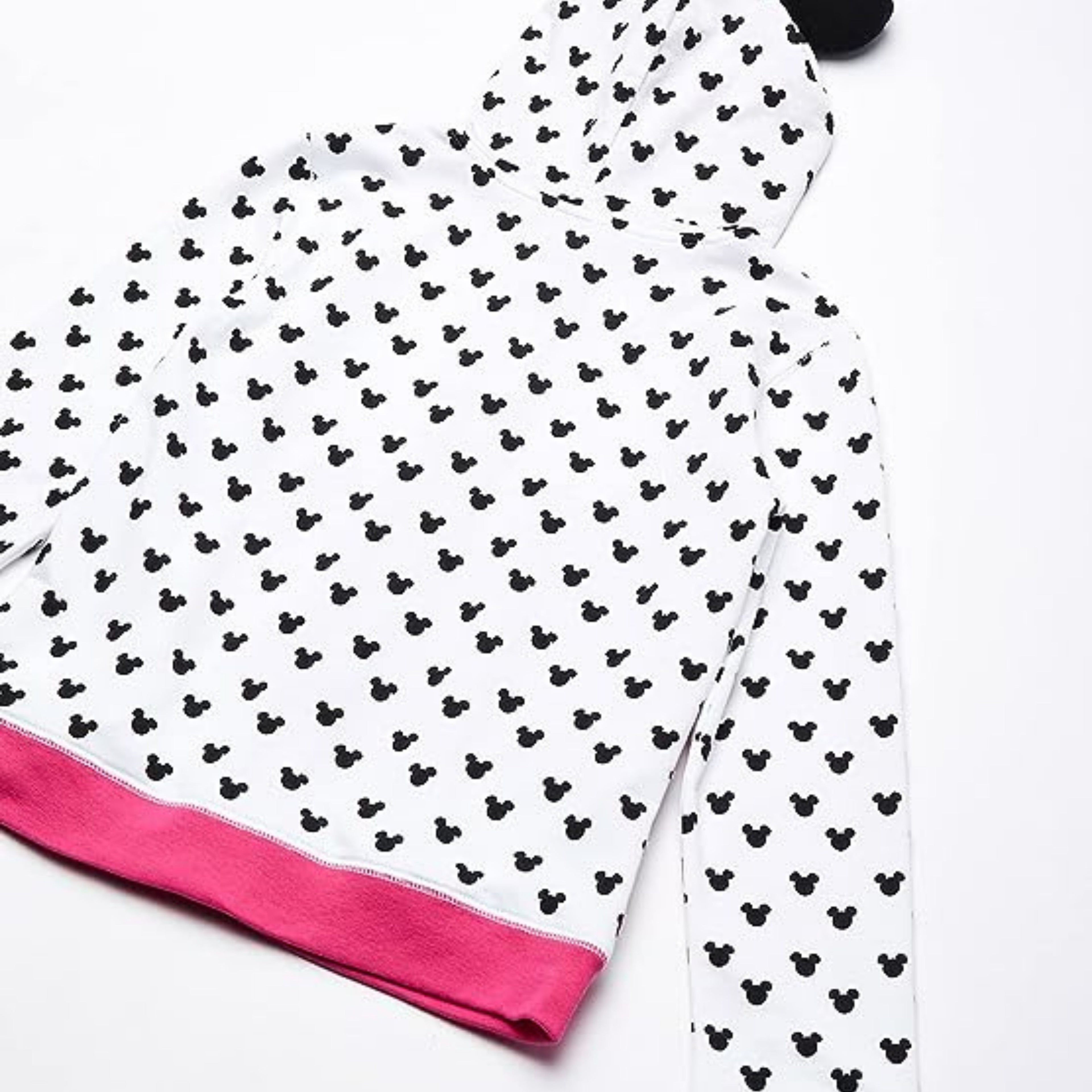 Disney Girls' Minnie Hoodie with Bow and Ears- Toddler, Little and Big Girl Sizes 18M-16