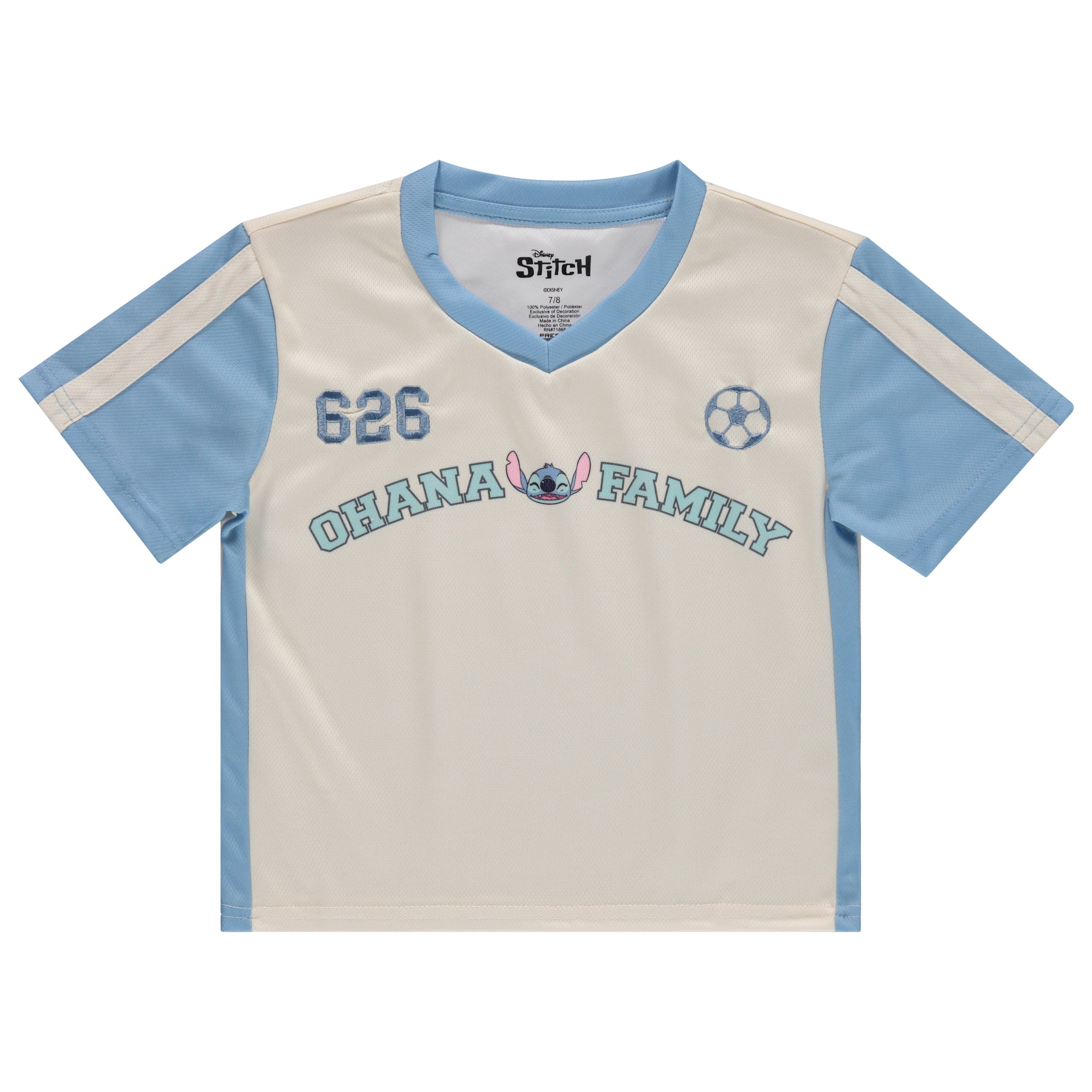 Disney Girls Lilo & Stitch Soccer Jersey T-Shirt - Girls Sizes 4-16