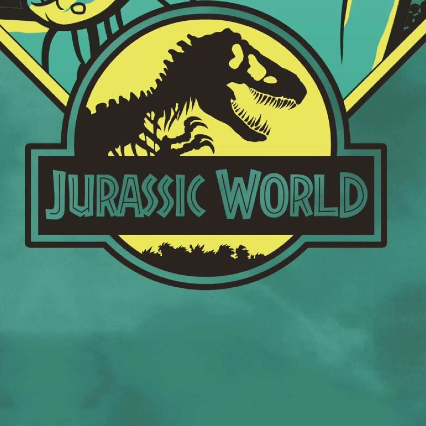 Jurassic World Boys Split Vertical Short Sleeve Tyrannosaurus Rex Dinosaur T-Shirt, Boys Sizes 8-16 (10/12, Black)