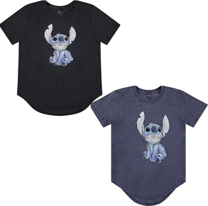 Disney Junior Lilo and Stitch Short Sleeve T-Shirt- Junior Ladies Sizes XS-3XL