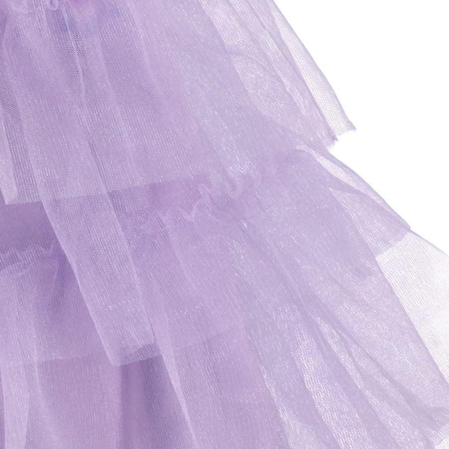 DISNEY Girls Lavender Tutu Flower Dress - Encanto Inspired Isabela Costume Dress Lilac- Sizes XS-XL
