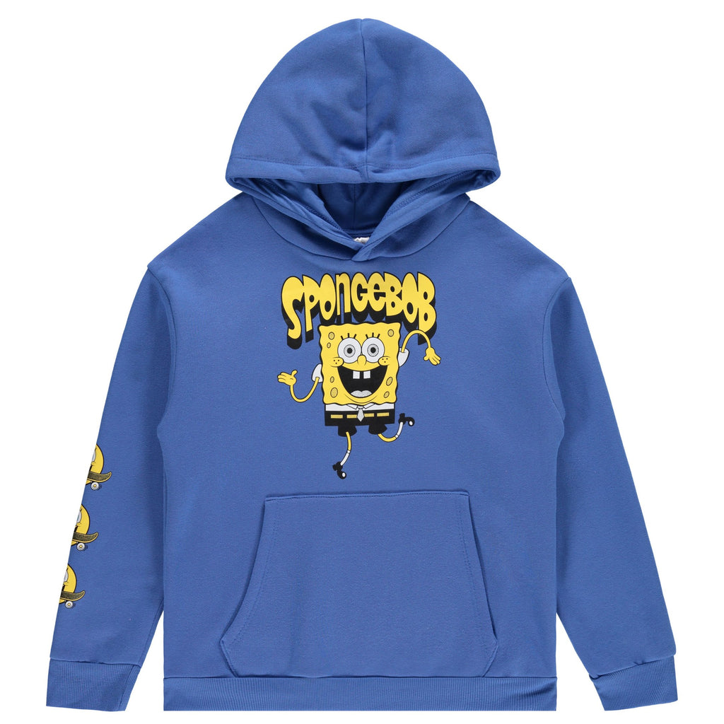 SpongeBob SquarePants Boys Pullover Hoodie - Little and Big Boys Sizes 4-20 Blue