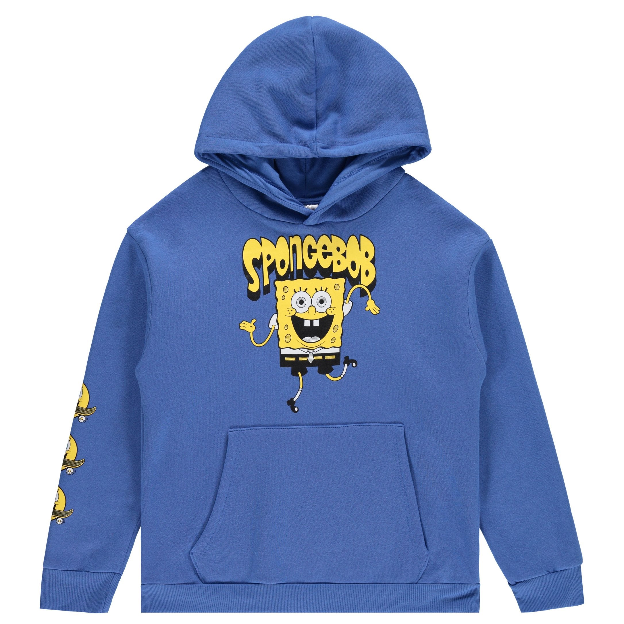 SpongeBob SquarePants Boys Pullover Hoodie - Little and Big Boys Sizes 4-20 Blue