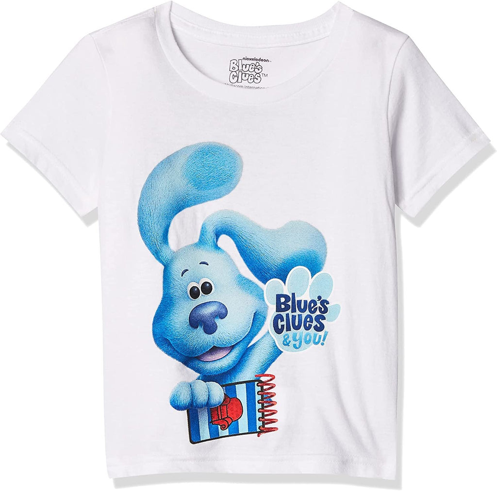 Nickelodeon Blue's Clues & You Blue & Notepad Toddler Boy T-Shirt-Blue, Josh & Magenta
