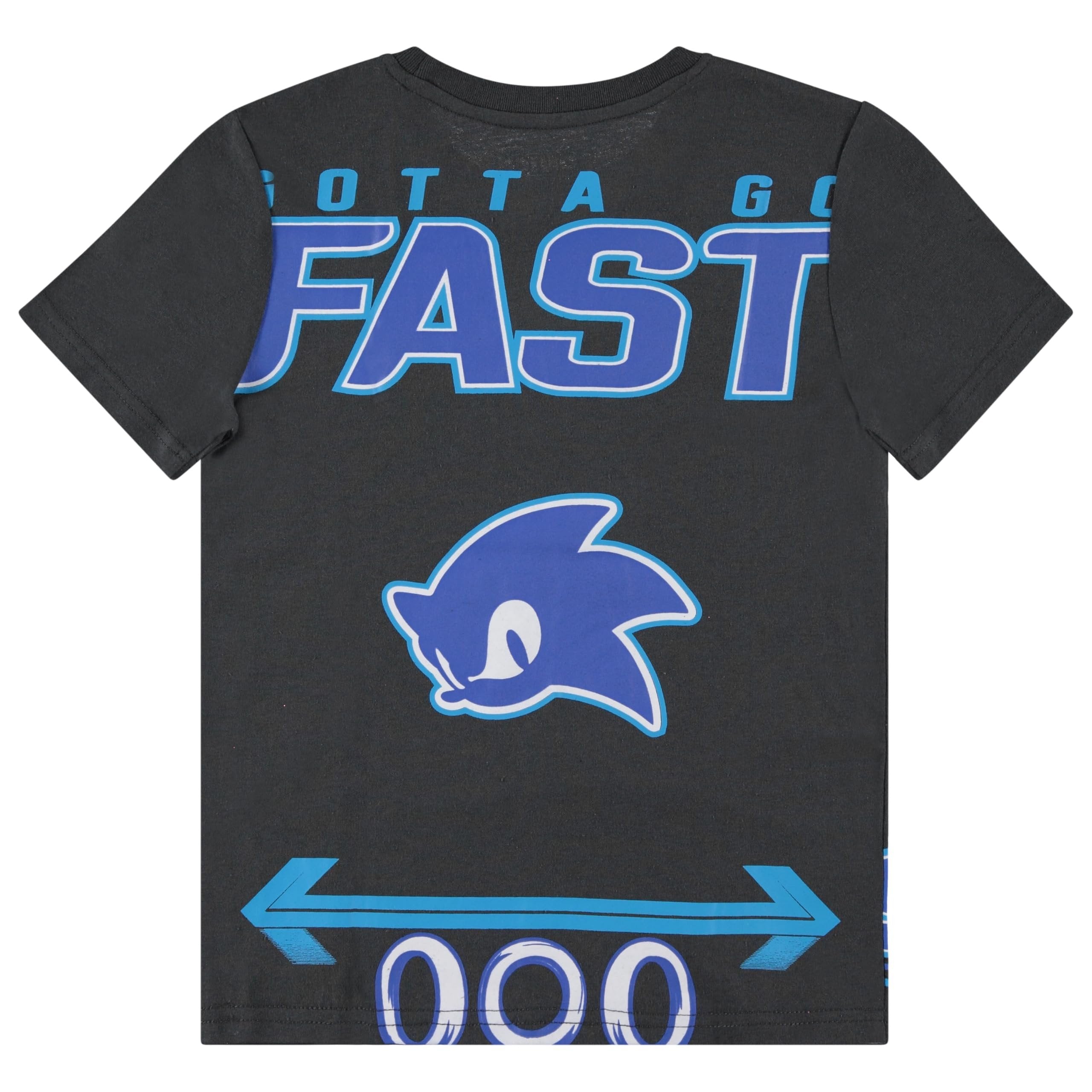Boys Sonic the Hedgehog T-Shirt Sega Graphic Short Sleeve Crewneck Tee Little Big Boys