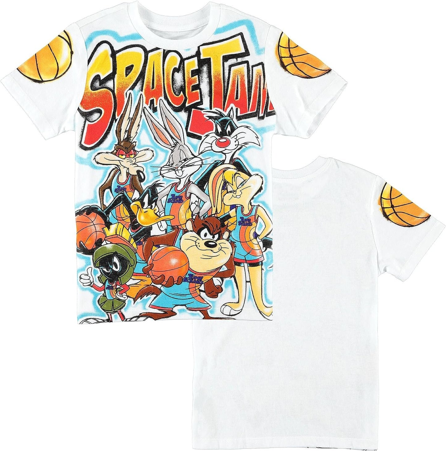 Space Jam A New Legacy Boys Short Sleeve T-Shirt- Looney Tunes Tune Squad Bugs Bunny Group T-Shirt