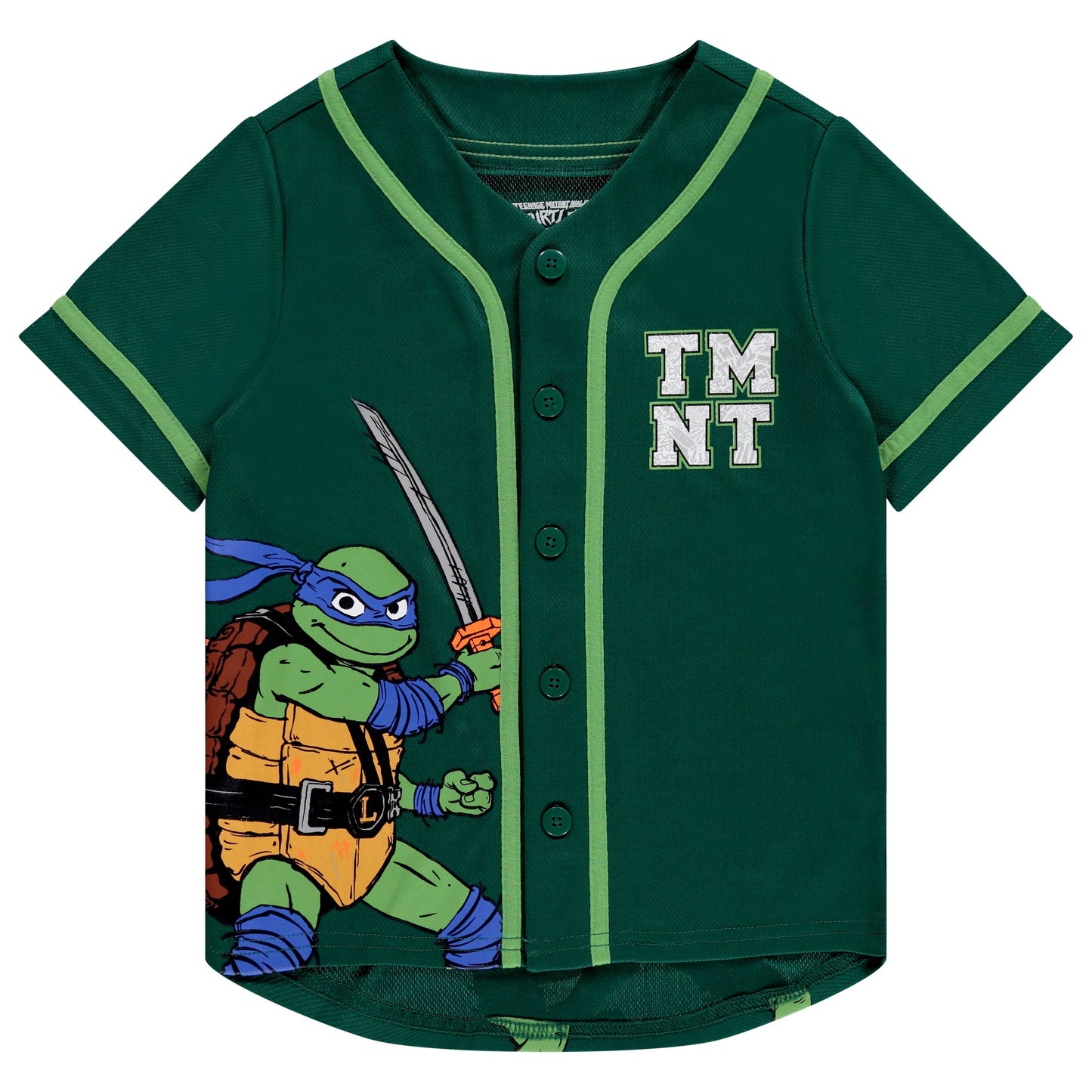 Teenage Mutant Ninja Turtles Boys Baseball Jersey Shirt and Shorts Clothing Set- Little and Big Boys Sizes 4-20