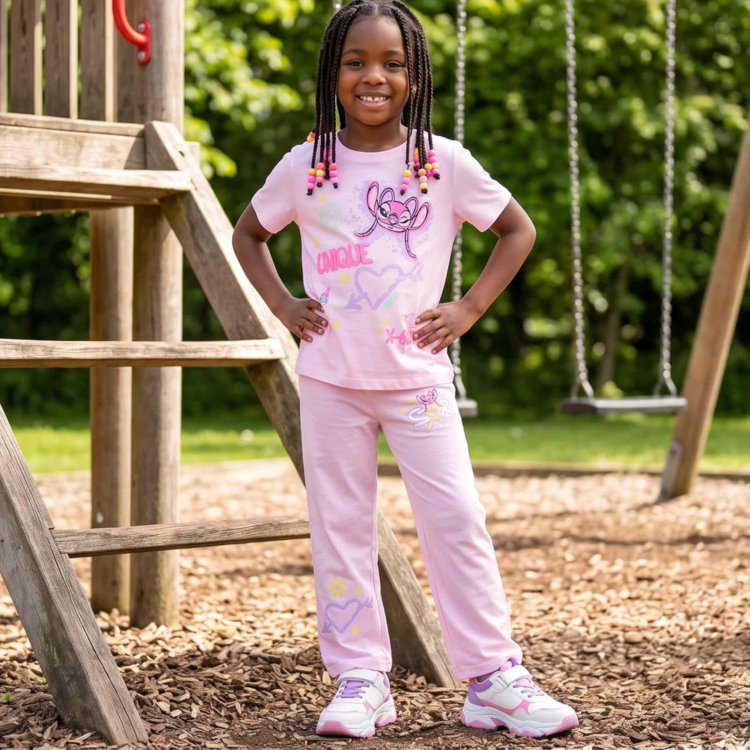 Disney Lilo & Stitch Girls Shirt & Pants Outfit Set, Sizes 4-16