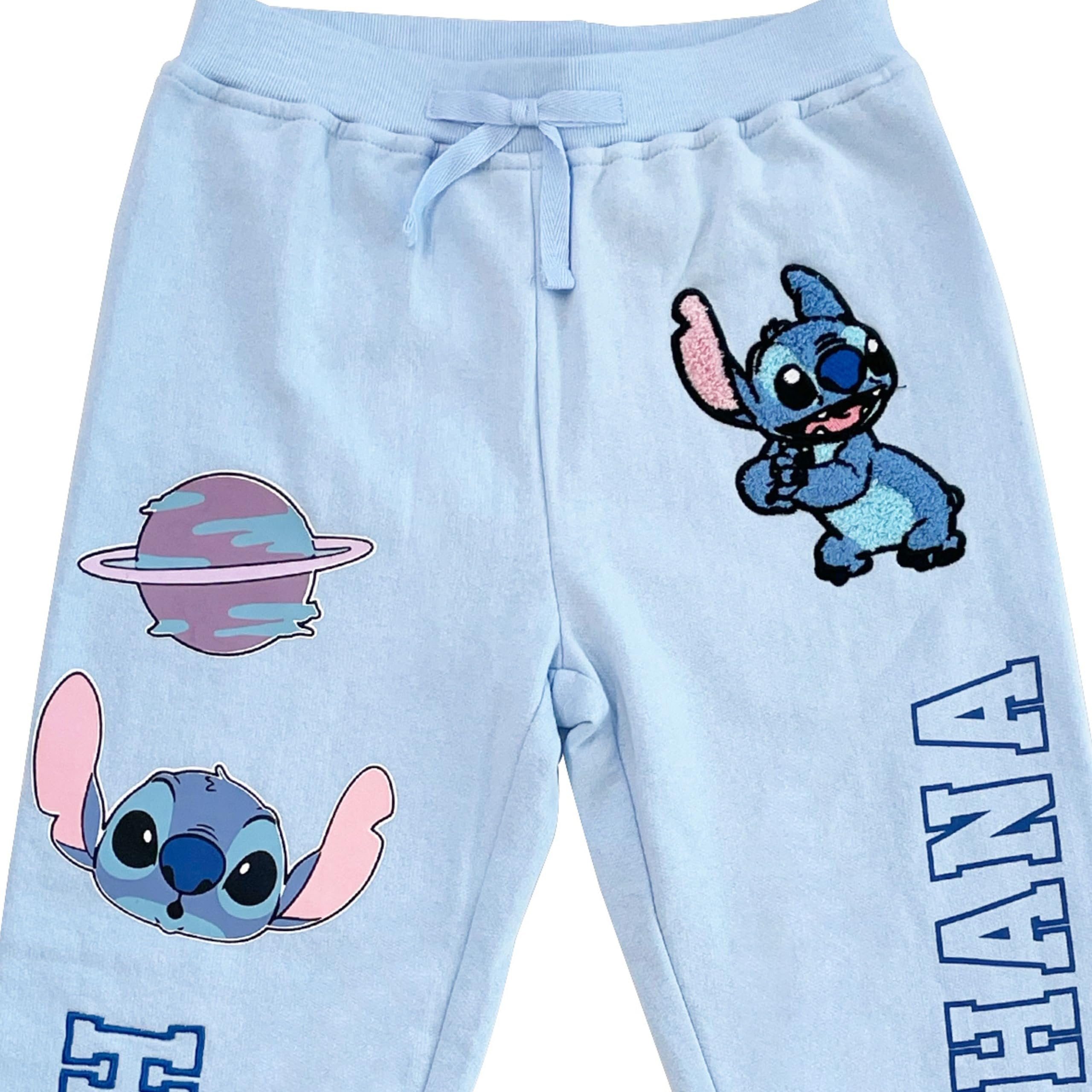 Disney Girls Lilo & Stitch Clothing Set - Stitch Sweatshirt Hoodie and Jogger - 2-Piece Outfit Set - Sizes 4-16