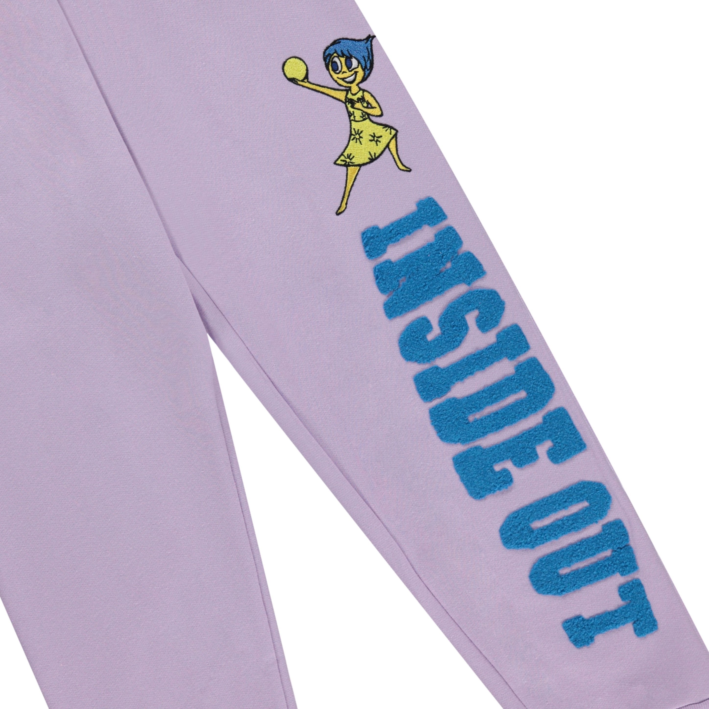 Disney Movie Inside Out Girls Jogger Sweatpants Emotions in Motion, Little and Big Girls Sizes 4-16