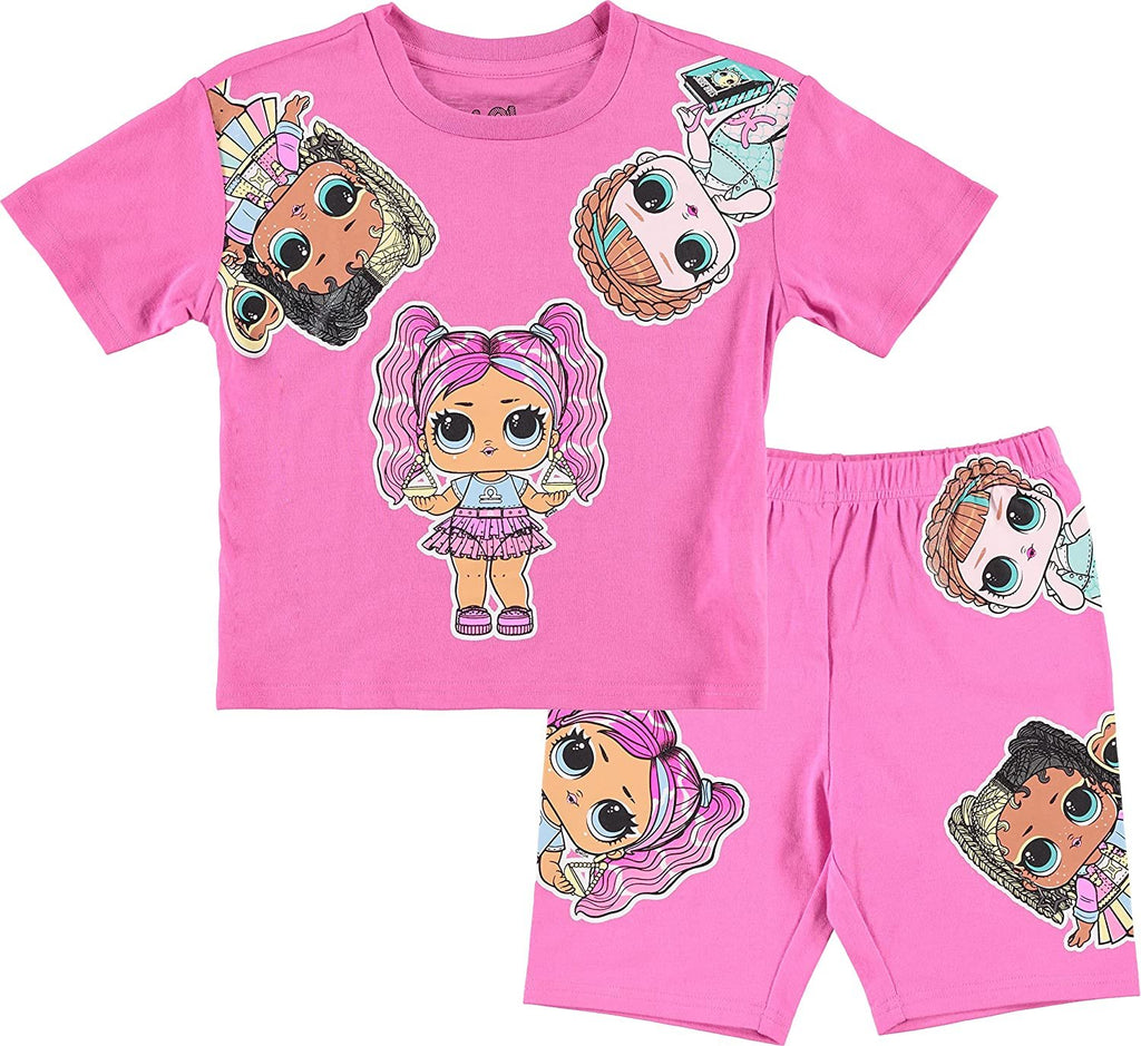 L.O.L. Surprise! T-Shirt and Biker Shorts- Sizes 4-16