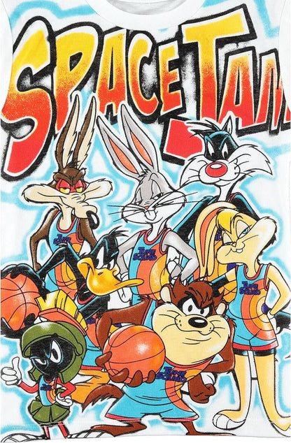 Space Jam A New Legacy Boys Short Sleeve T-Shirt- Looney Tunes Tune Squad Bugs Bunny Group T-Shirt