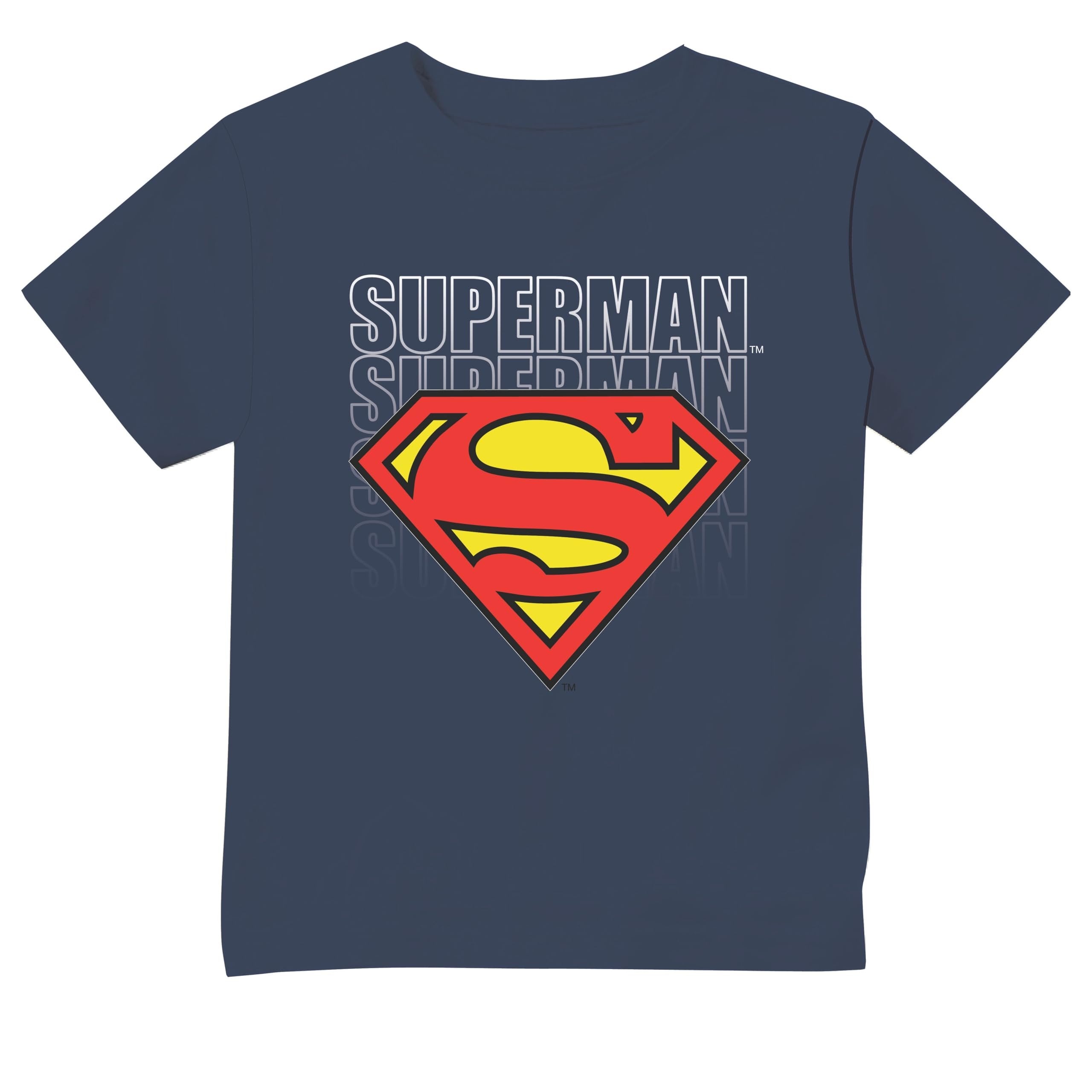 Navy Classic Toddler Boys Superman Forever Logo T-Shirt – Sizes 2T, 3T, 4T