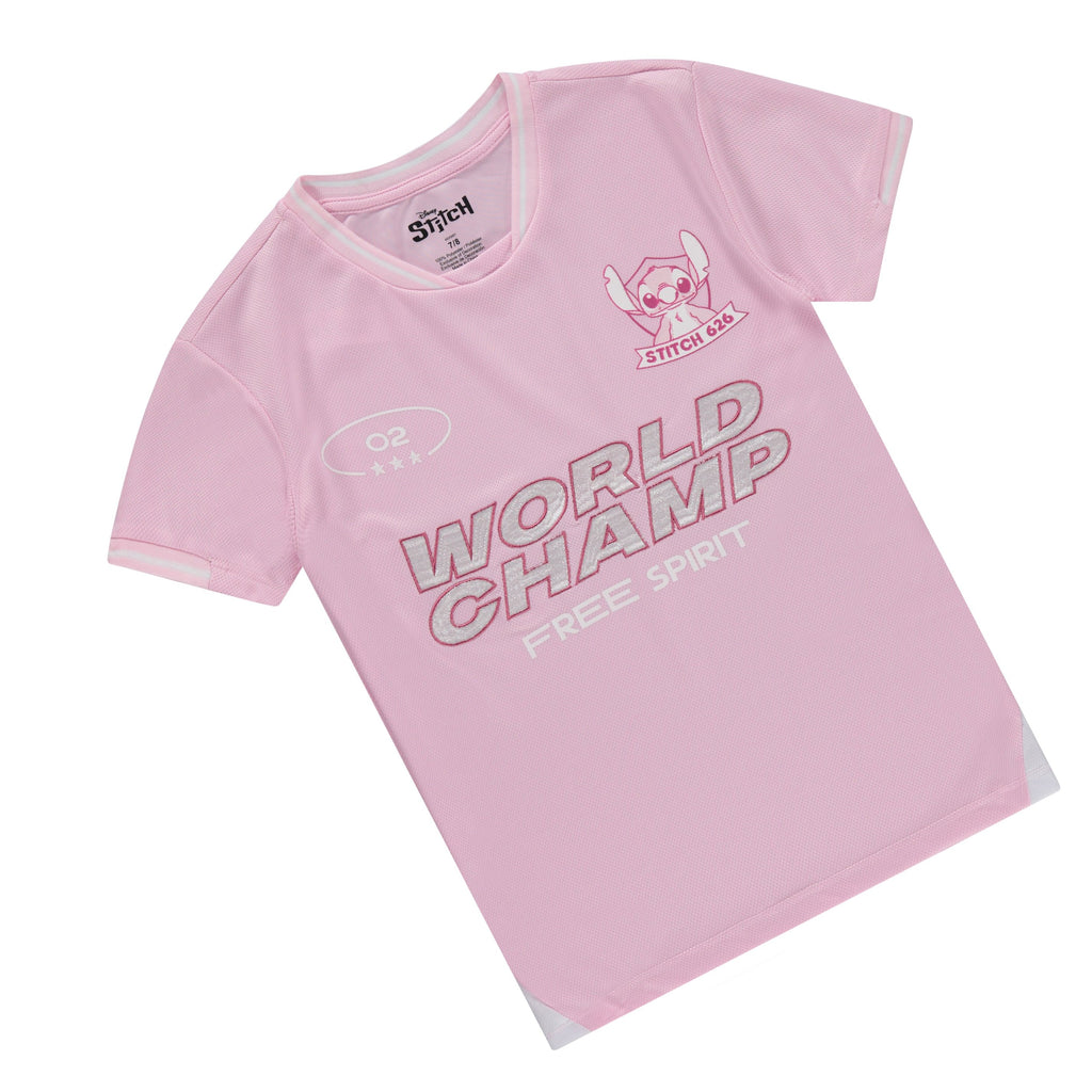 Disney Girls Lilo & Stitch Soccer Jersey T-Shirt - Girls Sizes 4-16