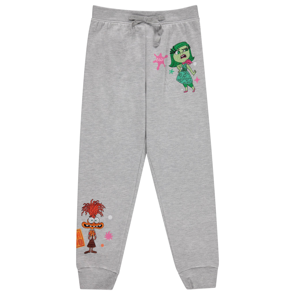 Disney Movie Inside Out Girls Jogger Sweatpants Emotions in Motion, Little and Big Girls Sizes 4-16
