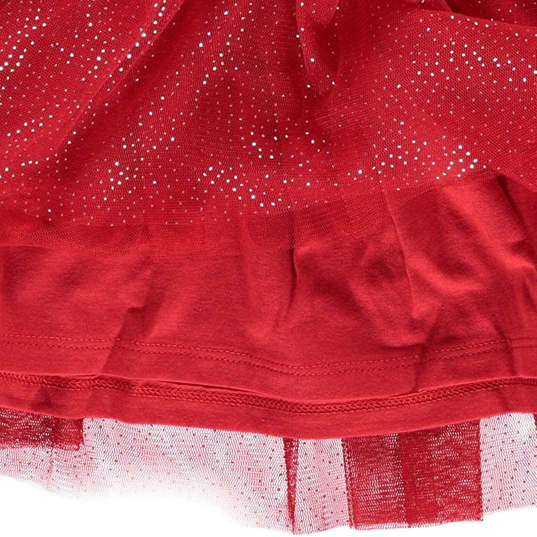 Disney Girls Red Minnie Mouse Dress- Minnie Mouse Tulle Tutu Dress- Sizes 4-16