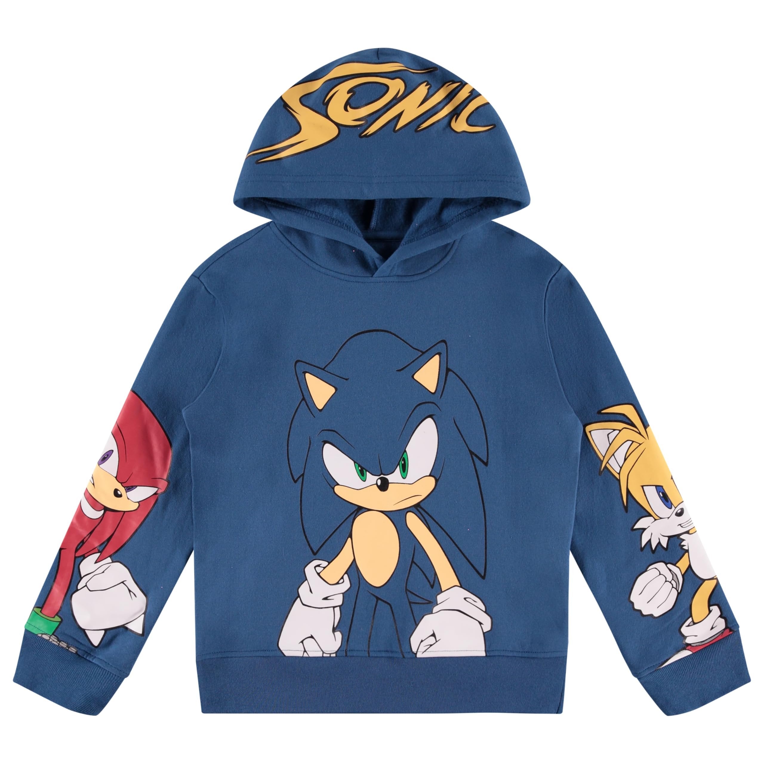 Sonic The Hedgehog Boys Graphic Hoodie and Jogger Pants 2-Piece Outfit Set- Sizes 4-20