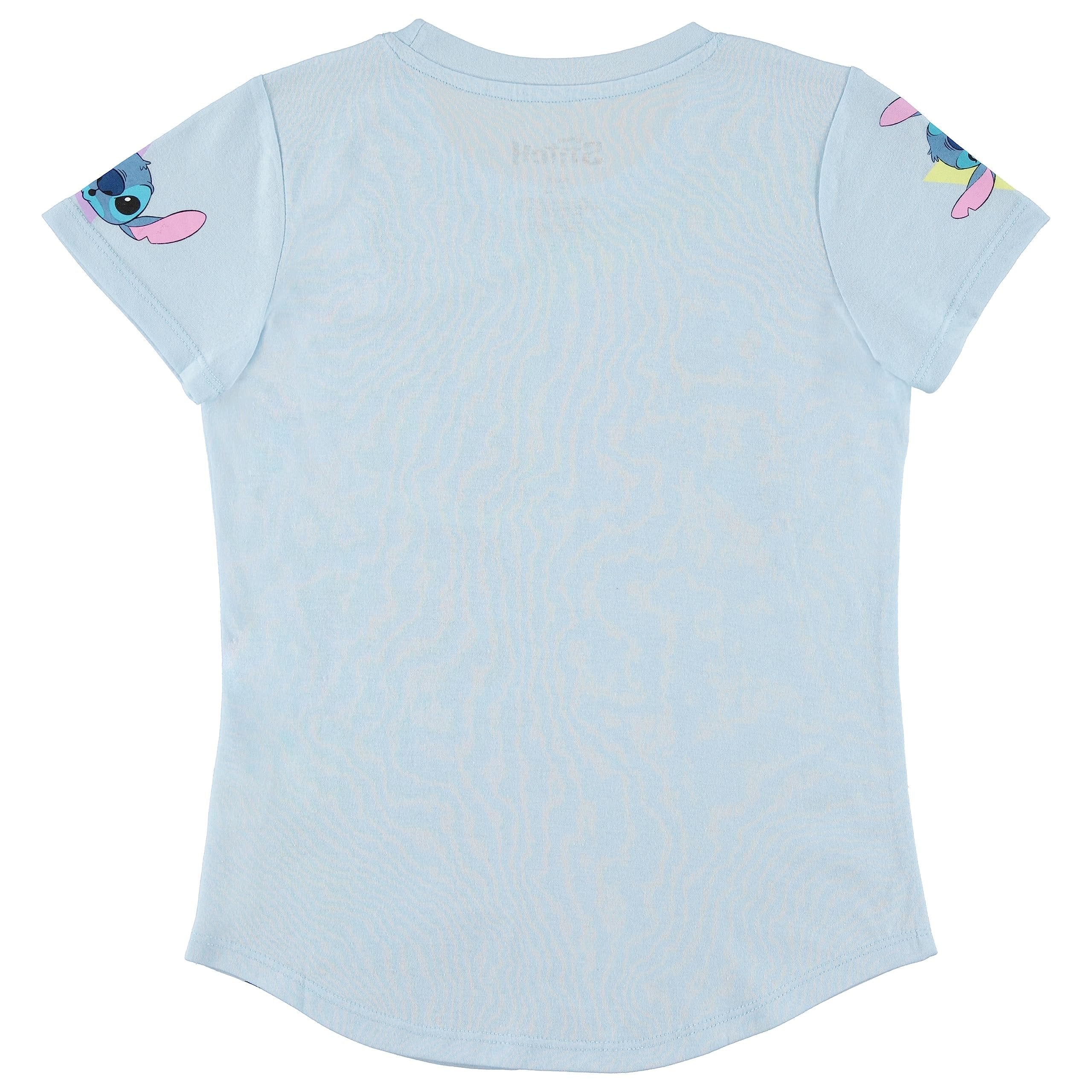 Disney Lilo and Stitch Girls Short Sleeve T-Shirt- Stitch Girls Tee Sizes 4-16