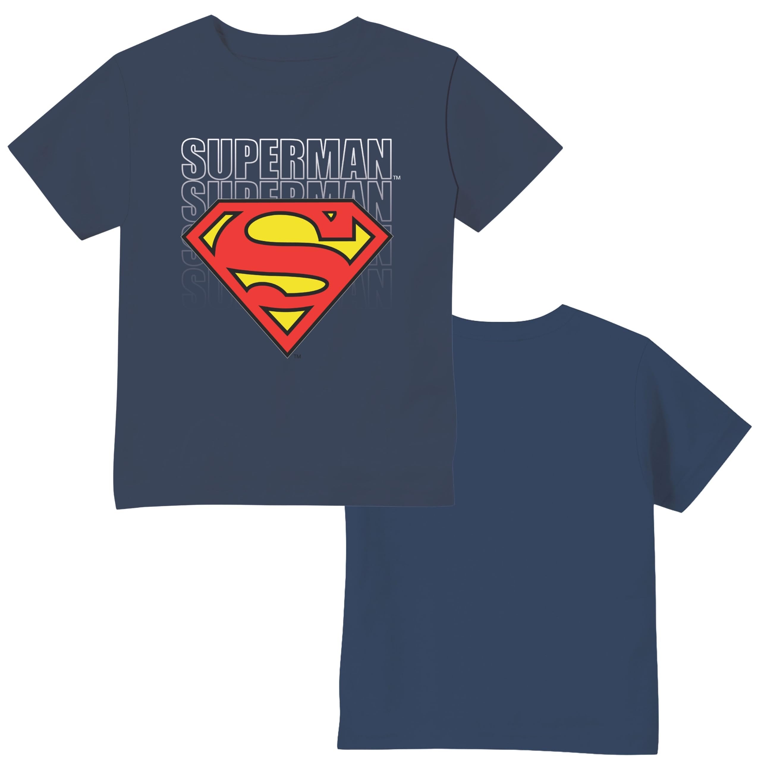 Navy Classic Toddler Boys Superman Forever Logo T-Shirt – Sizes 2T, 3T, 4T