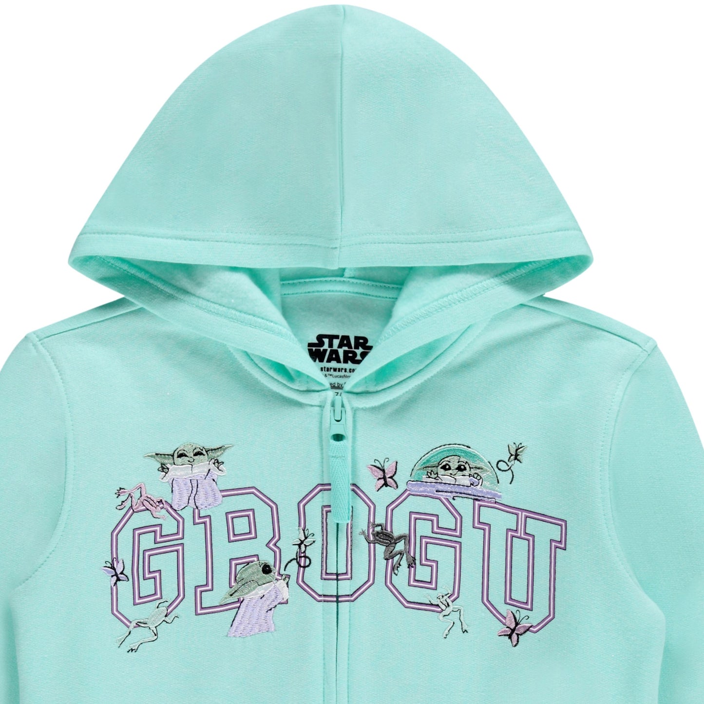 STAR WARS Baby Yoda Girls' Costume Hoodie - The Mandalorian The Child Bassinet Portrait Sizes 4-16